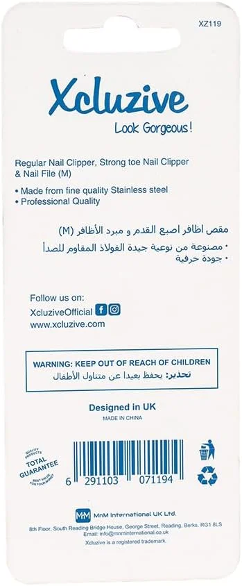 ست 2 عددی ناخن گیر Xcluzive به همراه سوهان ناخن، بسته 1 عددی ست 2 عددی ناخن گیر Xcluzive به همراه سوهان ناخن، بسته 1 عددی