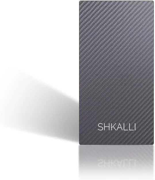 تخته فویل/بالیاژ حرفه ای فیبر کربن SHKALLI، تخته هایلایت، ابزار رنگ آمیزی مو (مشکی مات، مشکی مات L)