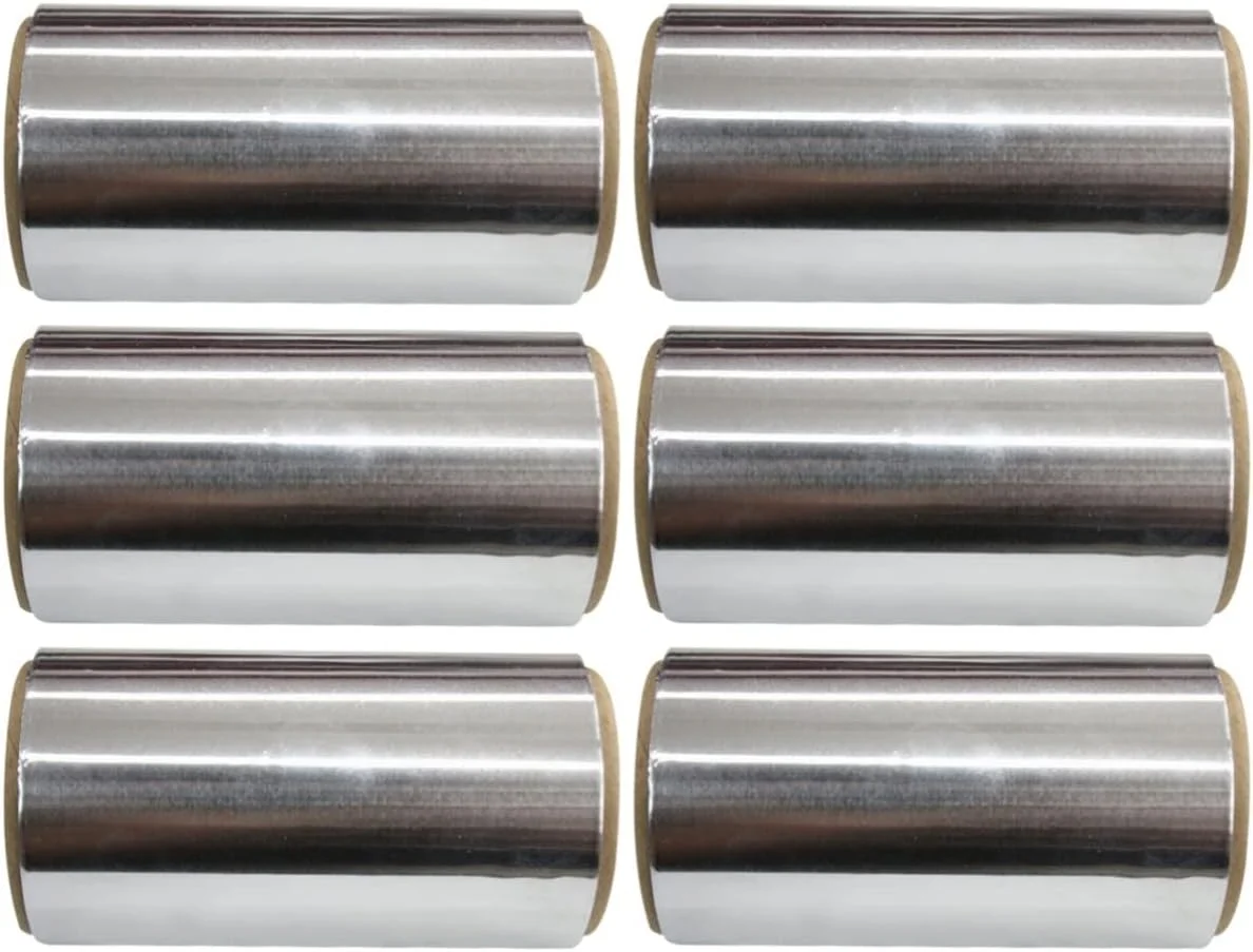 فویل آرایشگری VALICLUD، 6 عدد فویل چند منظوره برای آرایشگری، ابزار مانیکور حلبی، حلبی نگهدارنده برای آرایشگران