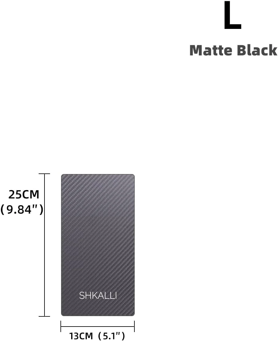 تخته فویل/بالیاژ حرفه ای فیبر کربن SHKALLI، تخته هایلایت، ابزار رنگ آمیزی مو (مشکی مات، مشکی مات L)