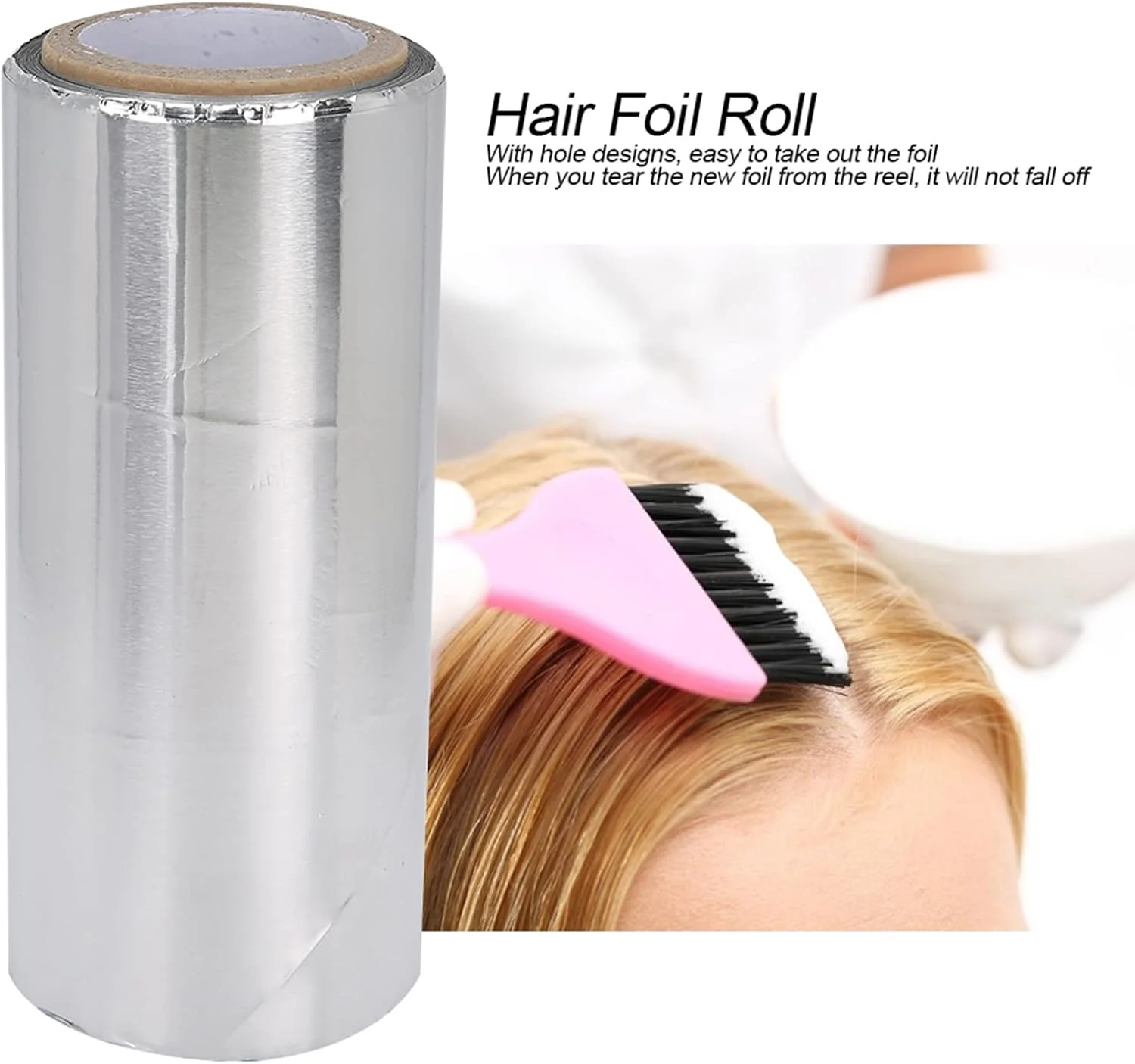 فویل آلومینیومی برای مو، فویل رنگ مو برای آرایشگری، رول فویل آلومینیومی حرفه ای برای مو، رول فویل آلومینیومی برای مو، فویل رنگ