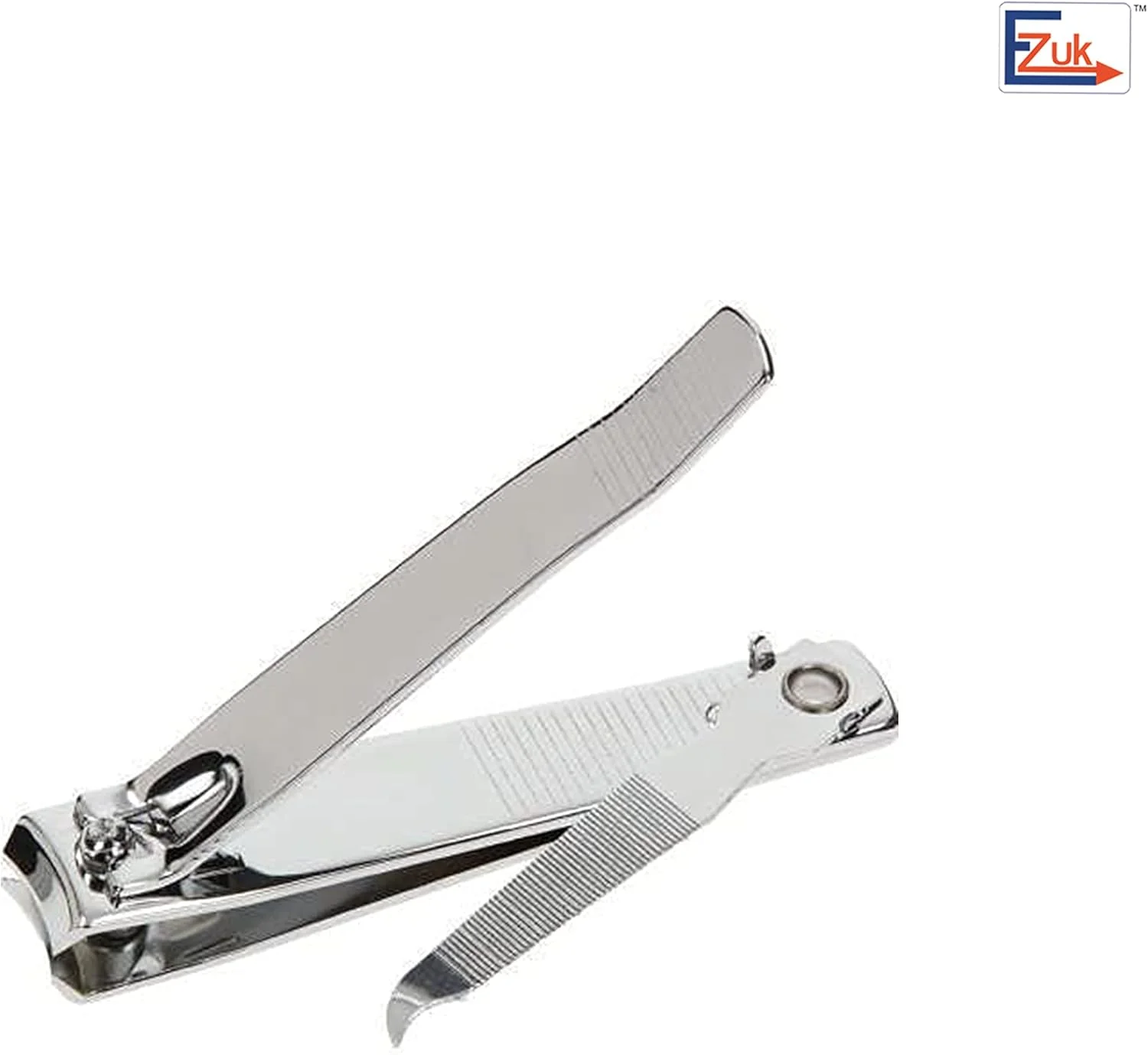 ناخن گیر استیل EZUK™ برای انواع مانیکور ناخن (رنگ استیل براق) ناخن گیر استیل EZUK™ برای انواع مانیکور ناخن (رنگ استیل براق)
