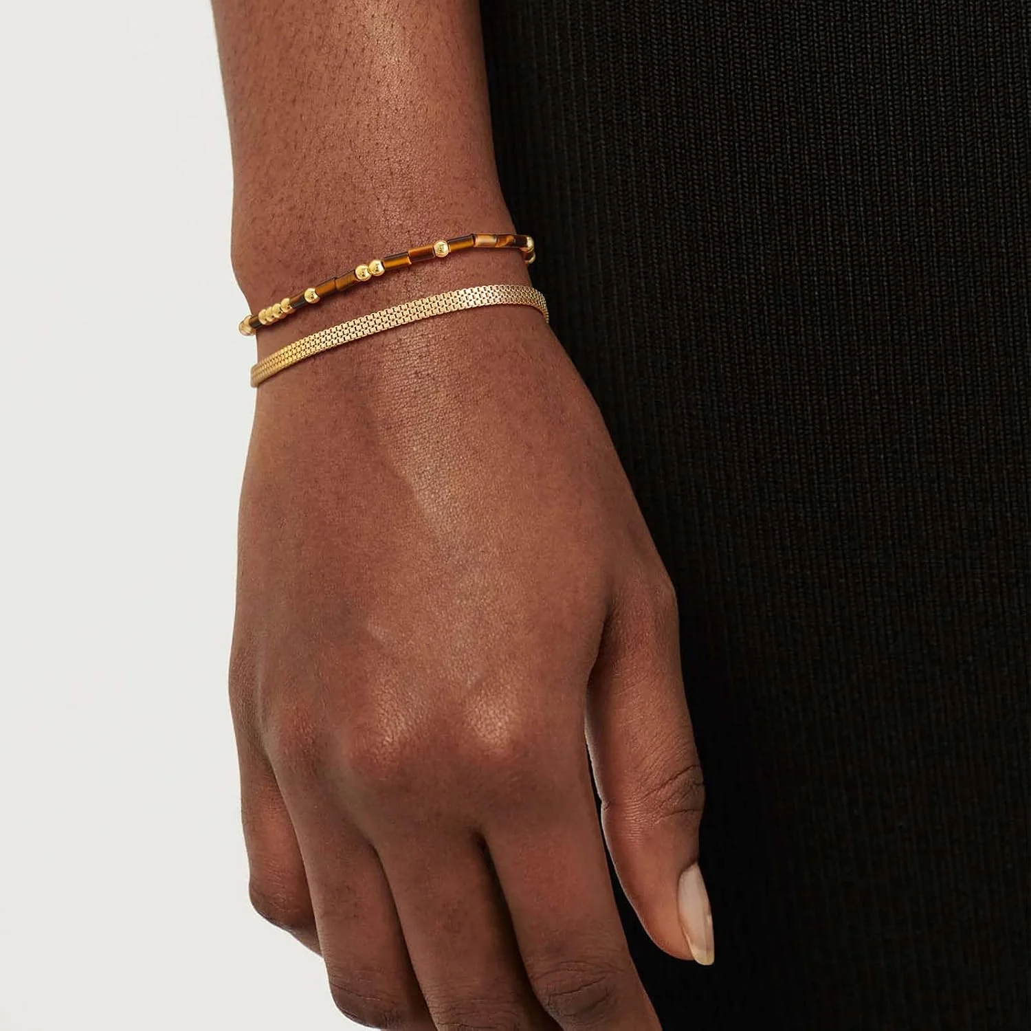 دستبند طلا کد مورس MEVECCO زنانه با روکش طلای 18 عیار، دستبندهای ترکیبی سنگ چشم ببر، دست ساز، زنجیر کد مورس طلایی سفارشی، جواهرات استک دستبند طلا کد مورس MEVECCO زنانه با روکش طلای 18 عیار، دستبندهای ترکیبی سنگ چشم ببر، دست ساز، زنجیر کد مورس طلایی سفارشی، جواهرات استک