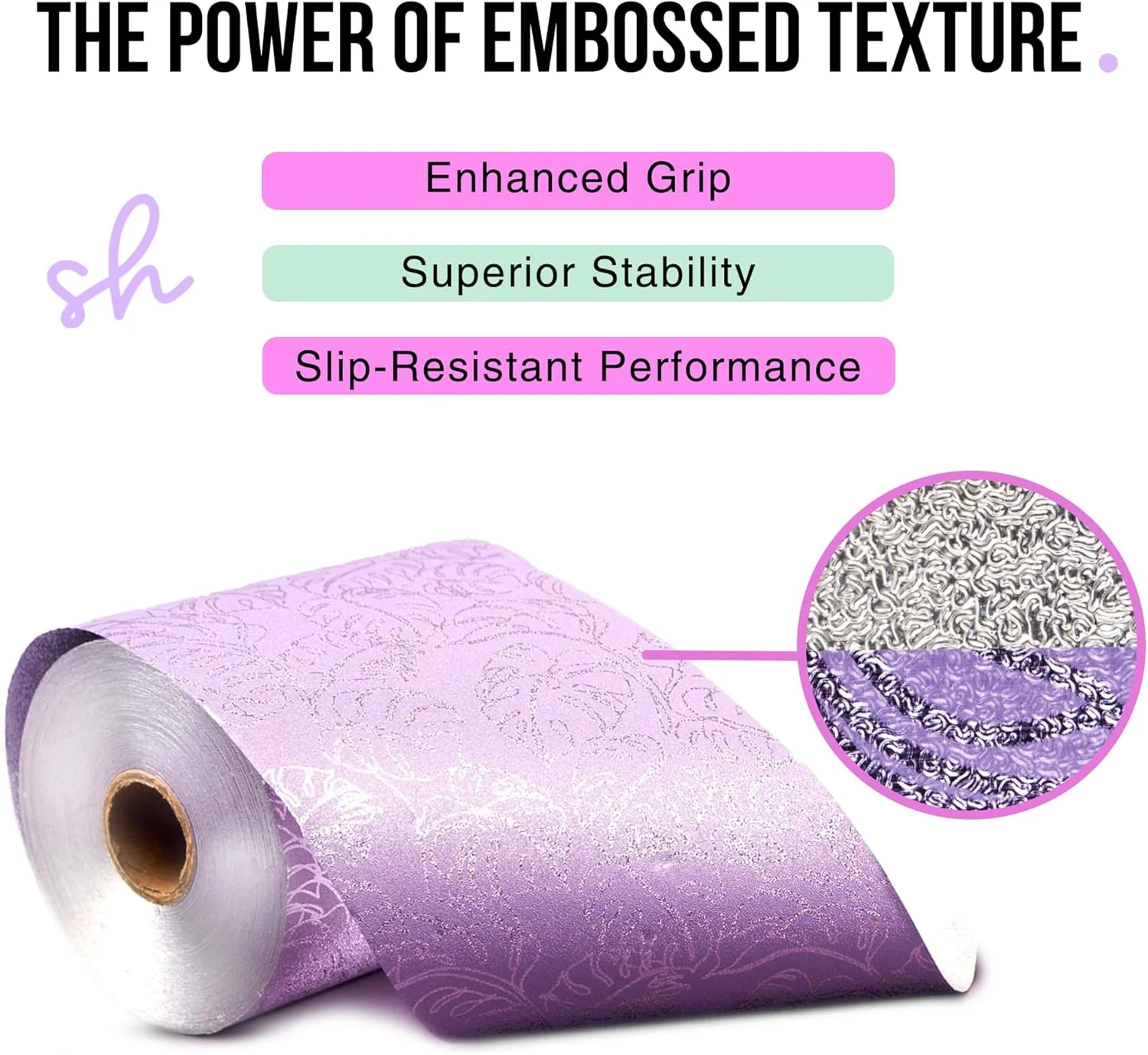 رول فویل مو Simply Hair - بسته 12 عددی - رول 100 متری با وزن متوسط و طرح برجسته به همراه کاتر داخلی - فویل با طول دلخواه برای رنگ مو، هایلایت و بالیاژ - بدون لغزش - 12.7 سانتی متر - برگ یاسی رول فویل مو Simply Hair - بسته 12 عددی - رول 100 متری با وزن متوسط و طرح برجسته به همراه کاتر داخلی - فویل با طول دلخواه برای رنگ مو، هایلایت و بالیاژ - بدون لغزش - 12.7 سانتی متر - برگ یاسی