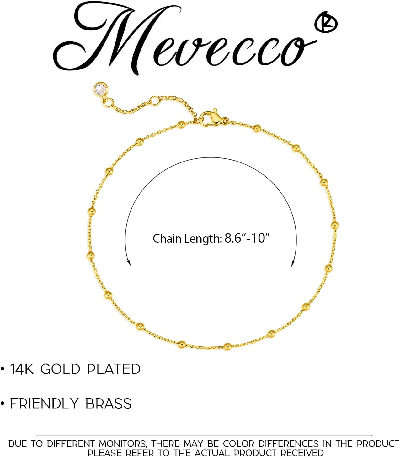 مِوِکو خلخال زنانه زنجیر طلایی با روکش طلای 14 عیار، زیورآلات ساده و ظریف بوهمی ساحلی تابستانی برای دختران مِوِکو خلخال زنانه زنجیر طلایی با روکش طلای 14 عیار، زیورآلات ساده و ظریف بوهمی ساحلی تابستانی برای دختران