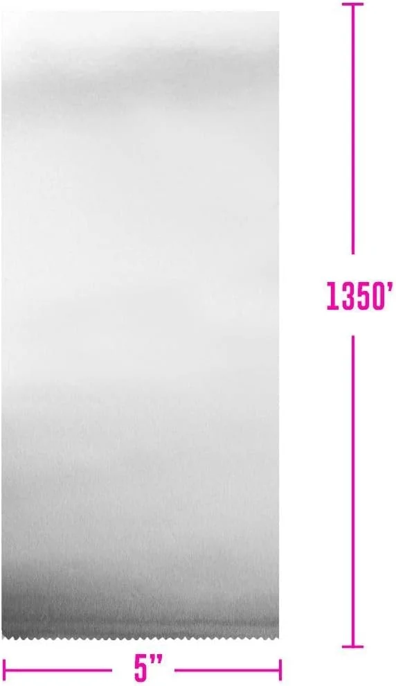 رول فویل هایلایت حرفه ای Colortrak، دارای تیغه یکپارچه روی جعبه برای برش دقیق طول، رول اقتصادی برای حذف ضایعات، نقره ای، ابعاد رول 12.7 سانتی متر در 411 متر