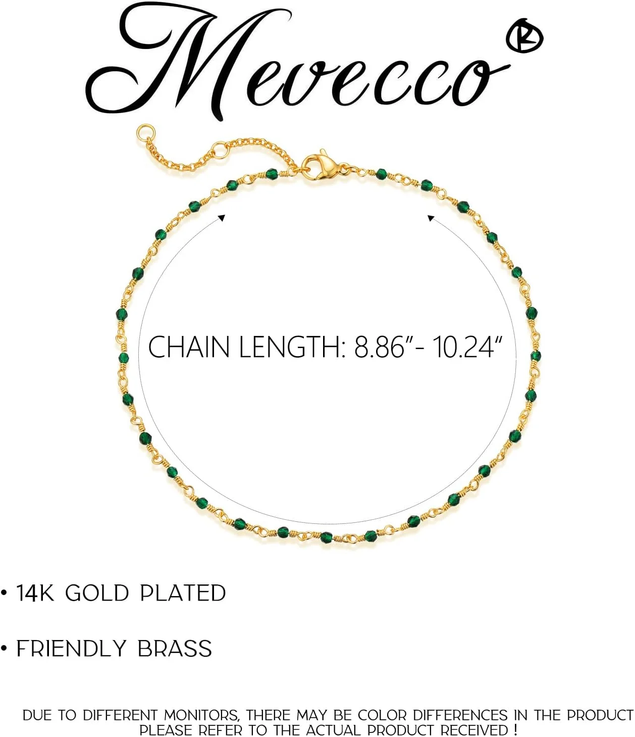 خلخال طلایی چشم نظر Mevecco، روکش طلای 14 عیار، زنجیر پای ستاره ای کوچک و ظریف ساحلی بوهمی، خلخال زنجیره ای مهره ای نقره ای برای زنان، زیرکونیای مکعبی، زیرکونیای سبز (AK3-زیرکونیای سبز) خلخال طلایی چشم نظر Mevecco، روکش طلای 14 عیار، زنجیر پای ستاره ای کوچک و ظریف ساحلی بوهمی، خلخال زنجیره ای مهره ای نقره ای برای زنان، زیرکونیای مکعبی، زیرکونیای سبز (AK3-زیرکونیای سبز)