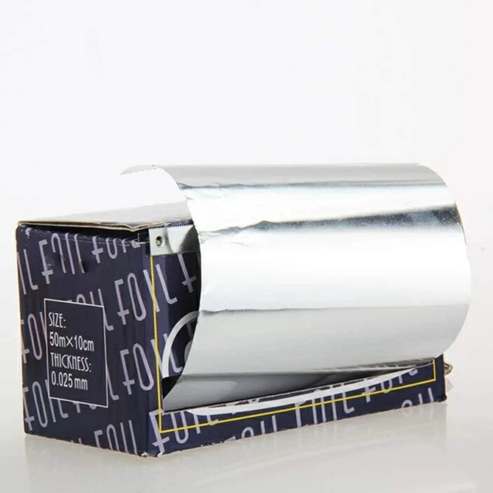 لوروز 1 رول فویل های پاپ آپ یکبار مصرف ورقه های فویل آلومینیومی قلع ابزار مدلینگ آرایشگری رنگ موی فر حرفه ای برای سالن مو