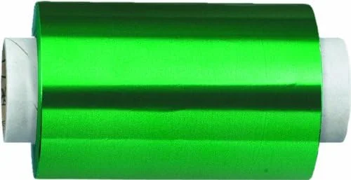رول فویل آلومینیومی موی سر Fripac-Medis، 150 متر در 12 سانتی متر، سبز