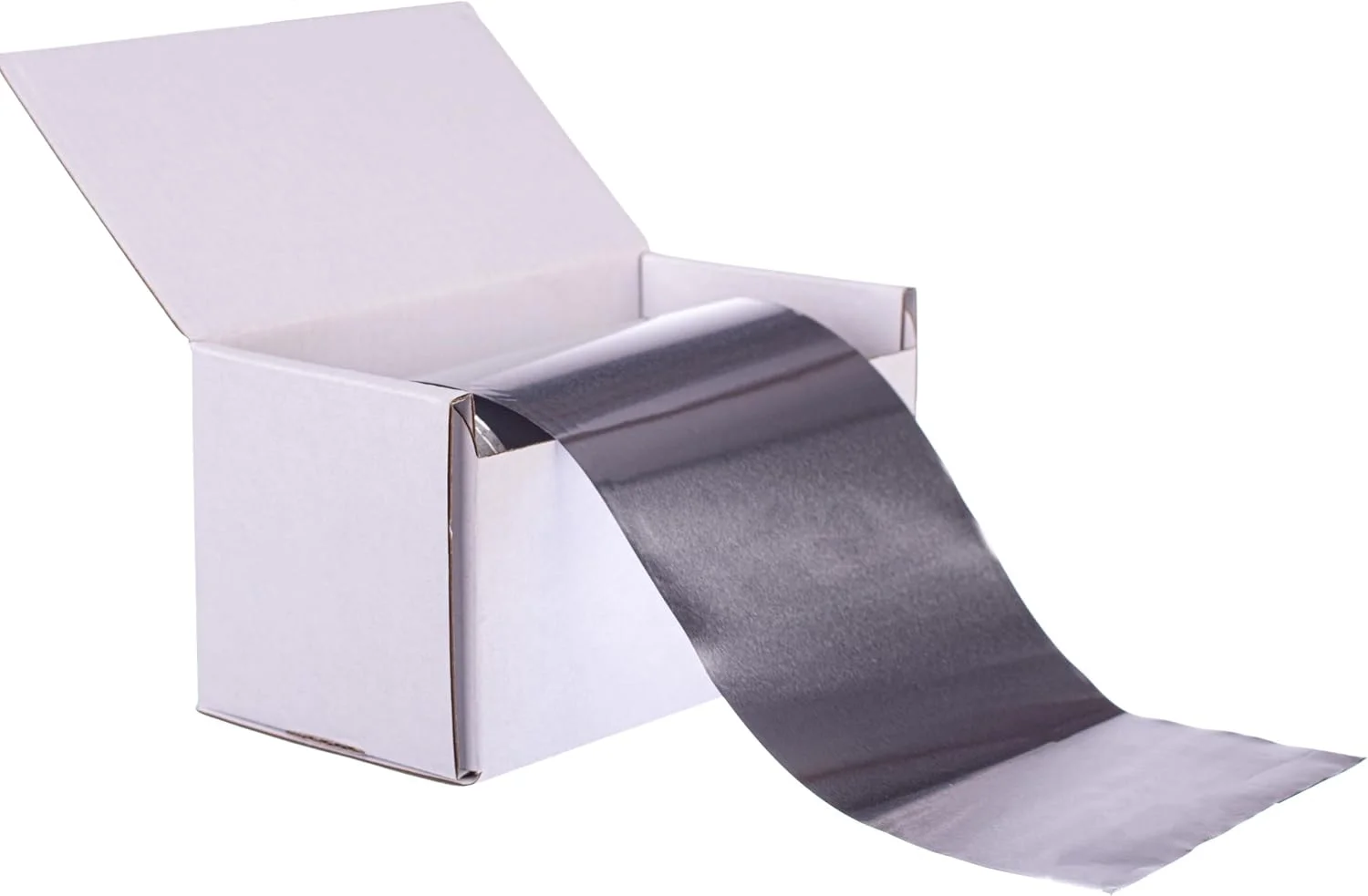 رول فویل مو رنگساژ نقره ای حرفه ای آرایشگری کوبه، 100 متر طول و 96 میلی متر عرض با هسته 40 میلی متری، فویل مو برای هایلایت، رنگ کردن، رنگ مو و رنگساژ.