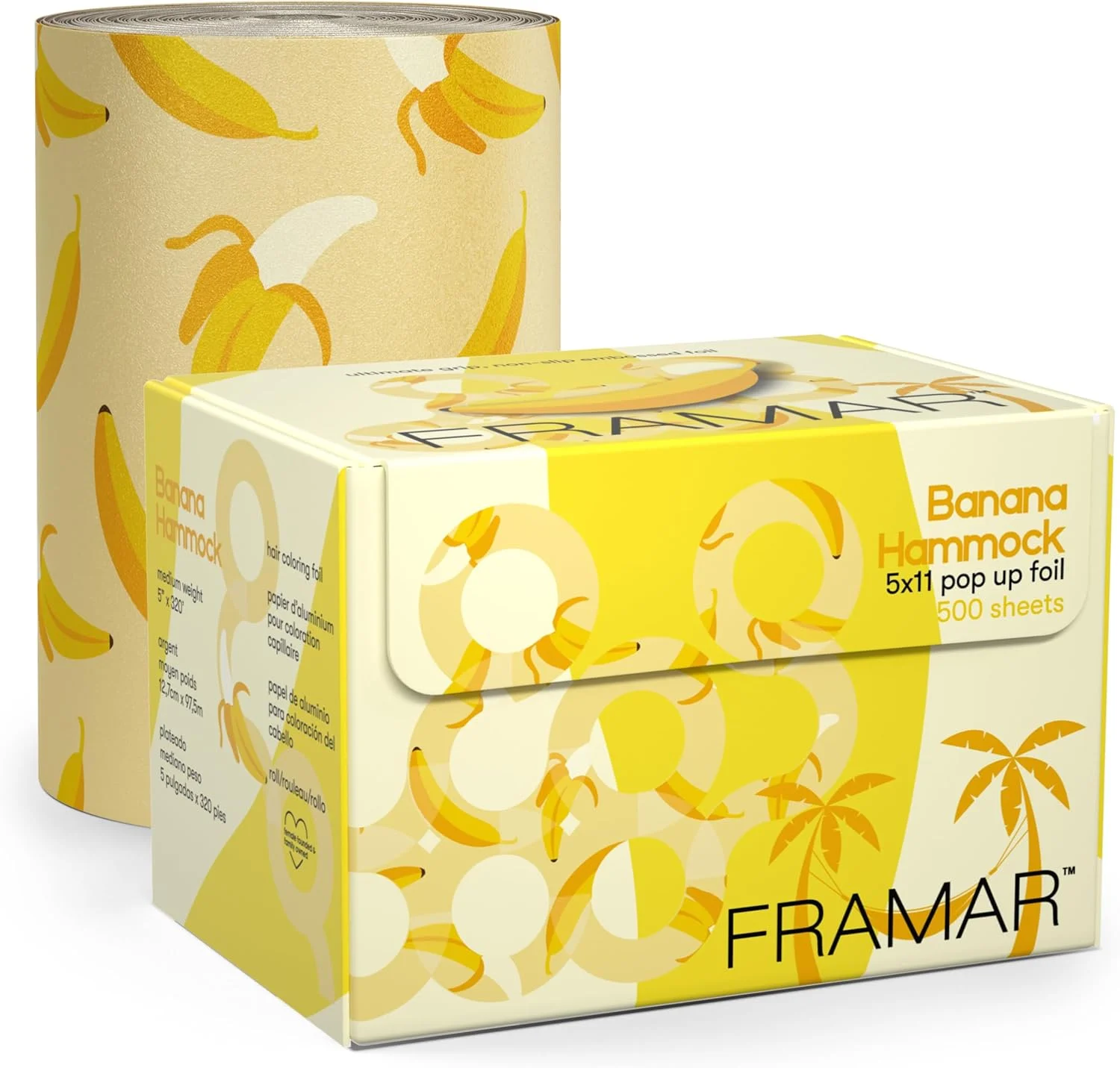 فویل موی موزی FRAMAR - فویل های مو برای هایلایت موهای بلند، فویل های هایلایت برای هایلایت مو، فویل های سالنی برای کیت هایلایت مو، فویل های سالنی برای آرایشگر مو - 320 فوت