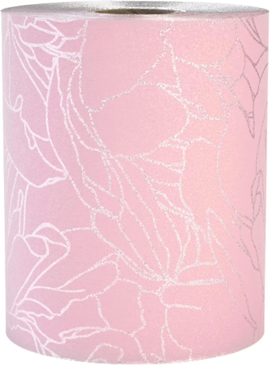 فویل اکسترا واید سیمپلی هیر، فویل رنگ برای هایلایت و بالیاژ، رول فویل مو با عرض 12.7 سانتی متر با کاتر داخلی. فویل منقش با طرح گلدار صورتی.