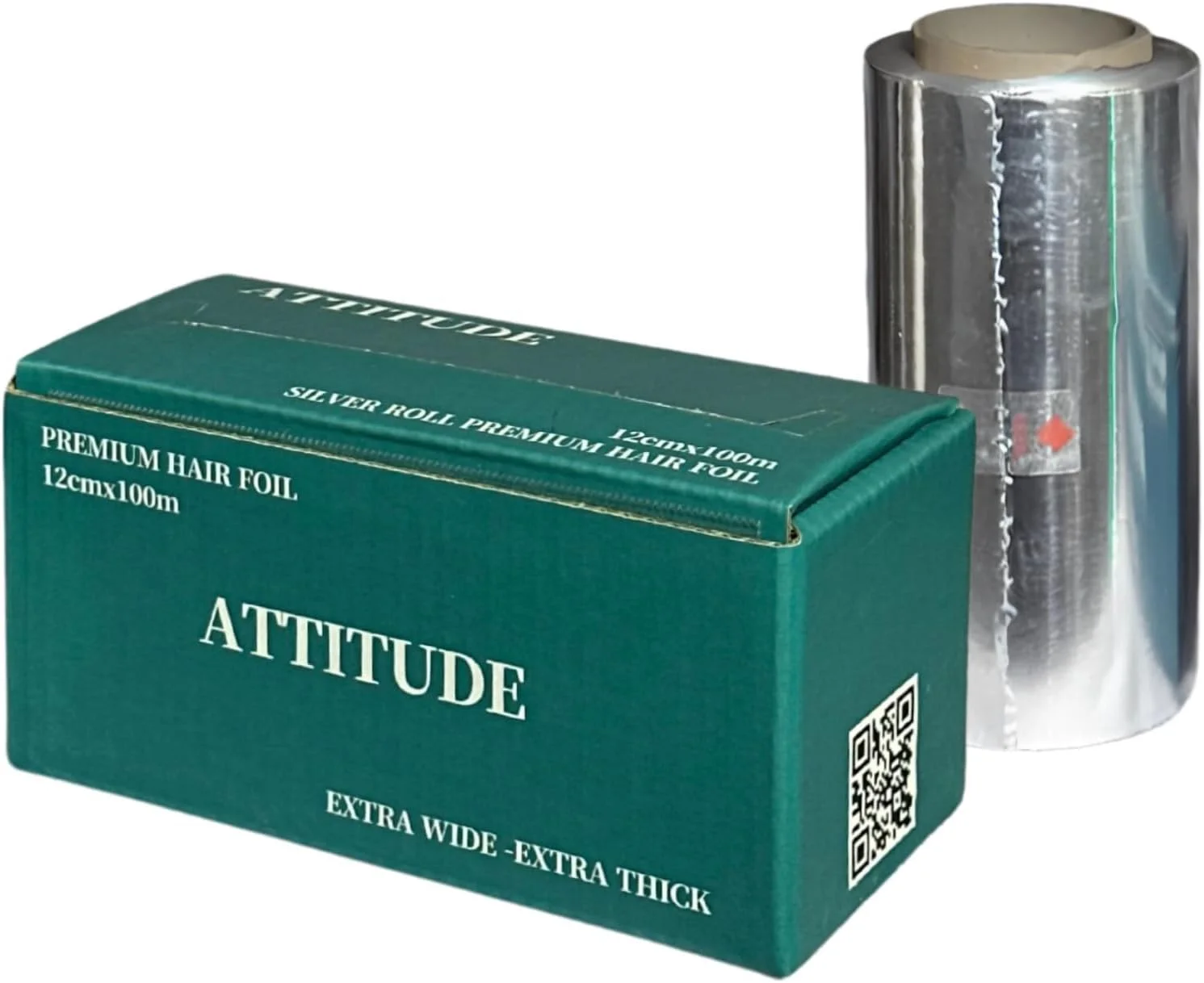 رول فویل موی پریمیوم ATTITUDE، 12 سانتی متر x 100 متر، فوق العاده پهن و ضخیم، فویل رنگ مو