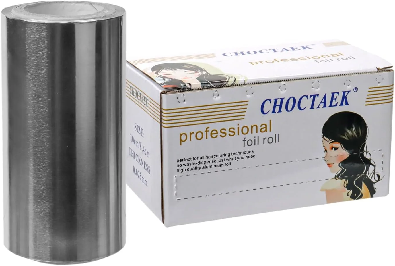 فویل مو SYF-UN، 1 بسته 15 متری، فویل نقره ای مو، فویل آلومینیومی نقره ای برای هایلایت و رنگ کردن مو، رول فویل مو با عرض 10 سانتی متر، ابزار مدلینگ آرایشگاهی (10 سانتی متر)