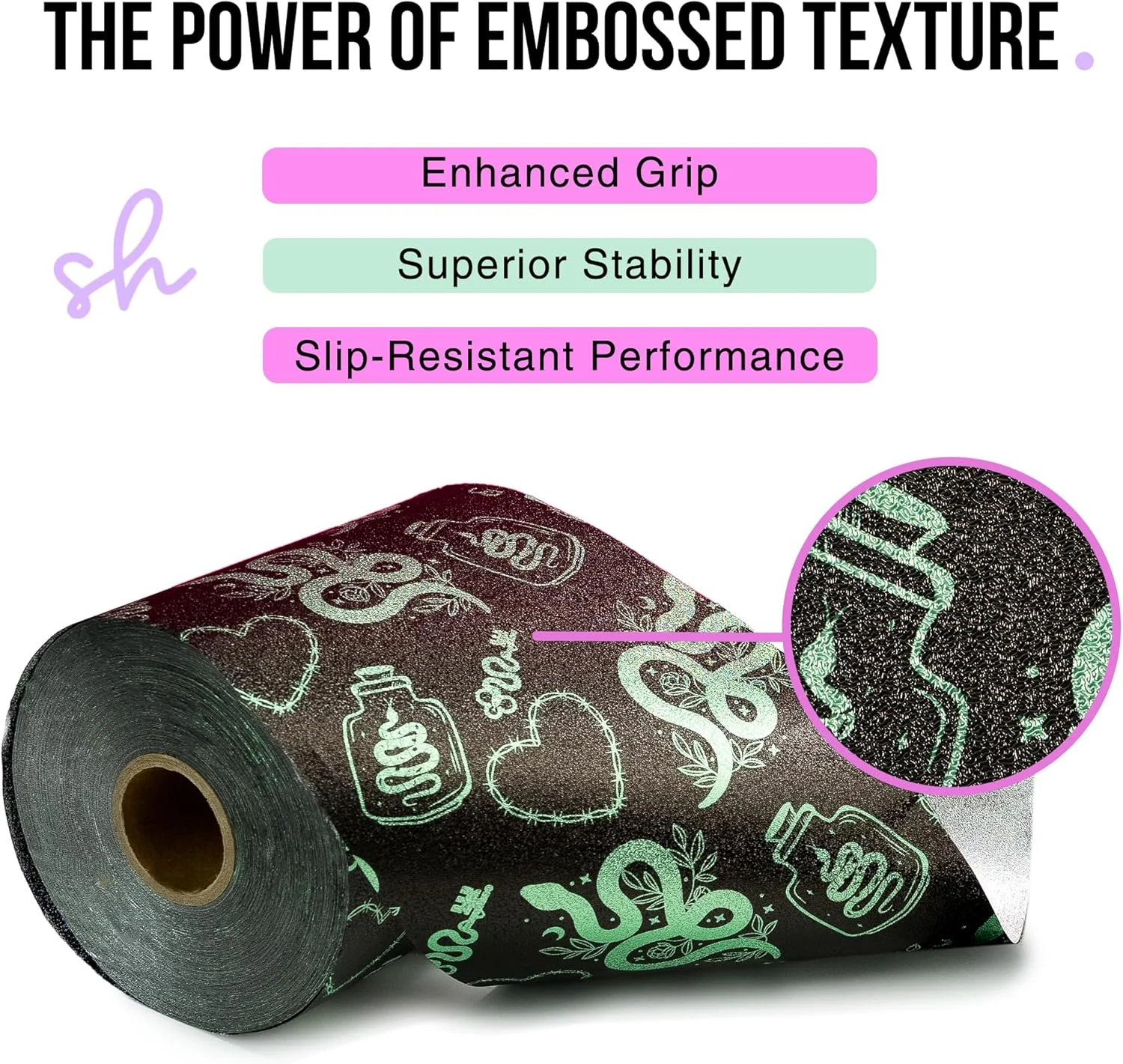 رول فویل مو طرح دار فوق پهن سیمپلی هیر با کاتر داخلی | 12.7 سانتی متر x 100 متر فویل حرفه ای آرایشگری برای هایلایت و بالیاژ - نسخه محدود جدید Serpent