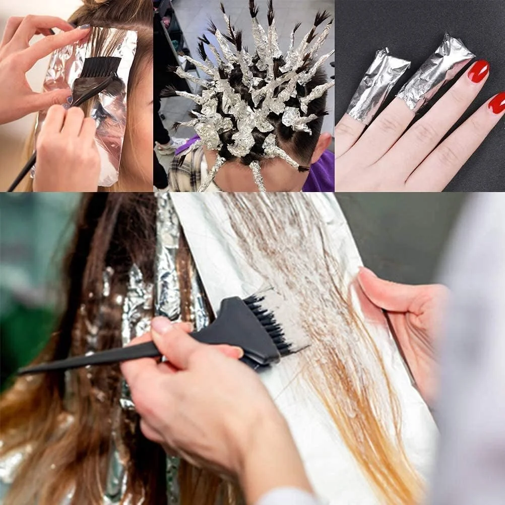 فویل آلومینیومی مو MAKINGTEC، فویل نقره ای برای هایلایت مو، ابزار حرفه ای آرایشگری برای رنگ و هایلایت مو (عرض 8.4 سانتی متر، طول 4 متر)