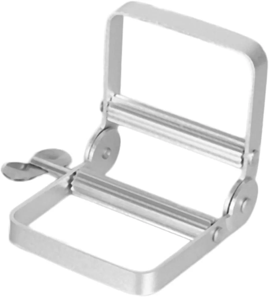 نگهدارنده مسواک VFNRESW، پخش کننده خمیر دندان دستی آلومینیومی، فشار دهنده لوله خمیر دندان، لوازم جانبی حمام، ابزار فشار دهنده لوله های رنگ مو