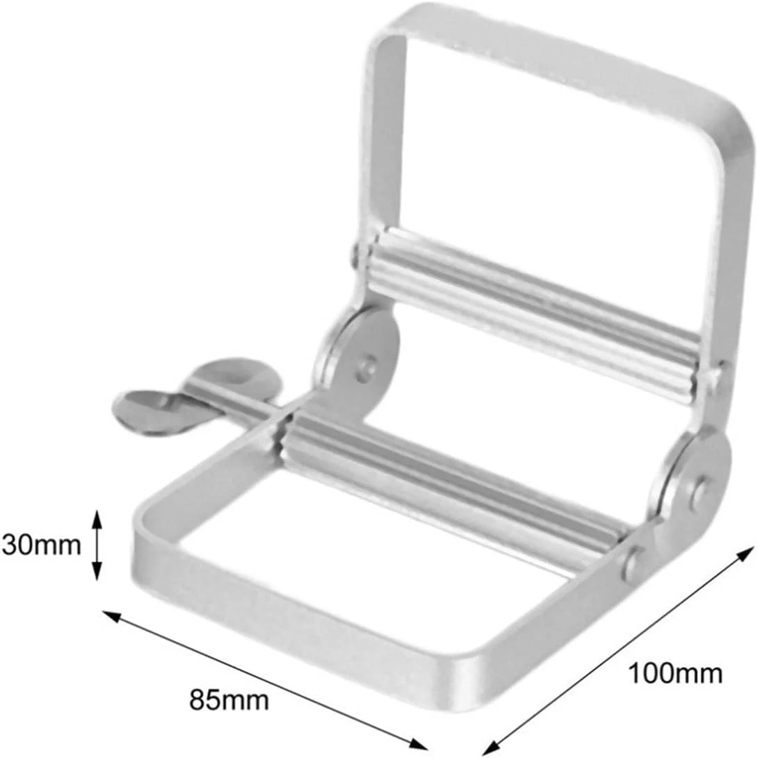 نگهدارنده مسواک VFNRESW، پخش کننده خمیر دندان دستی آلومینیومی، فشار دهنده لوله خمیر دندان، لوازم جانبی حمام، ابزار فشار دهنده لوله های رنگ مو