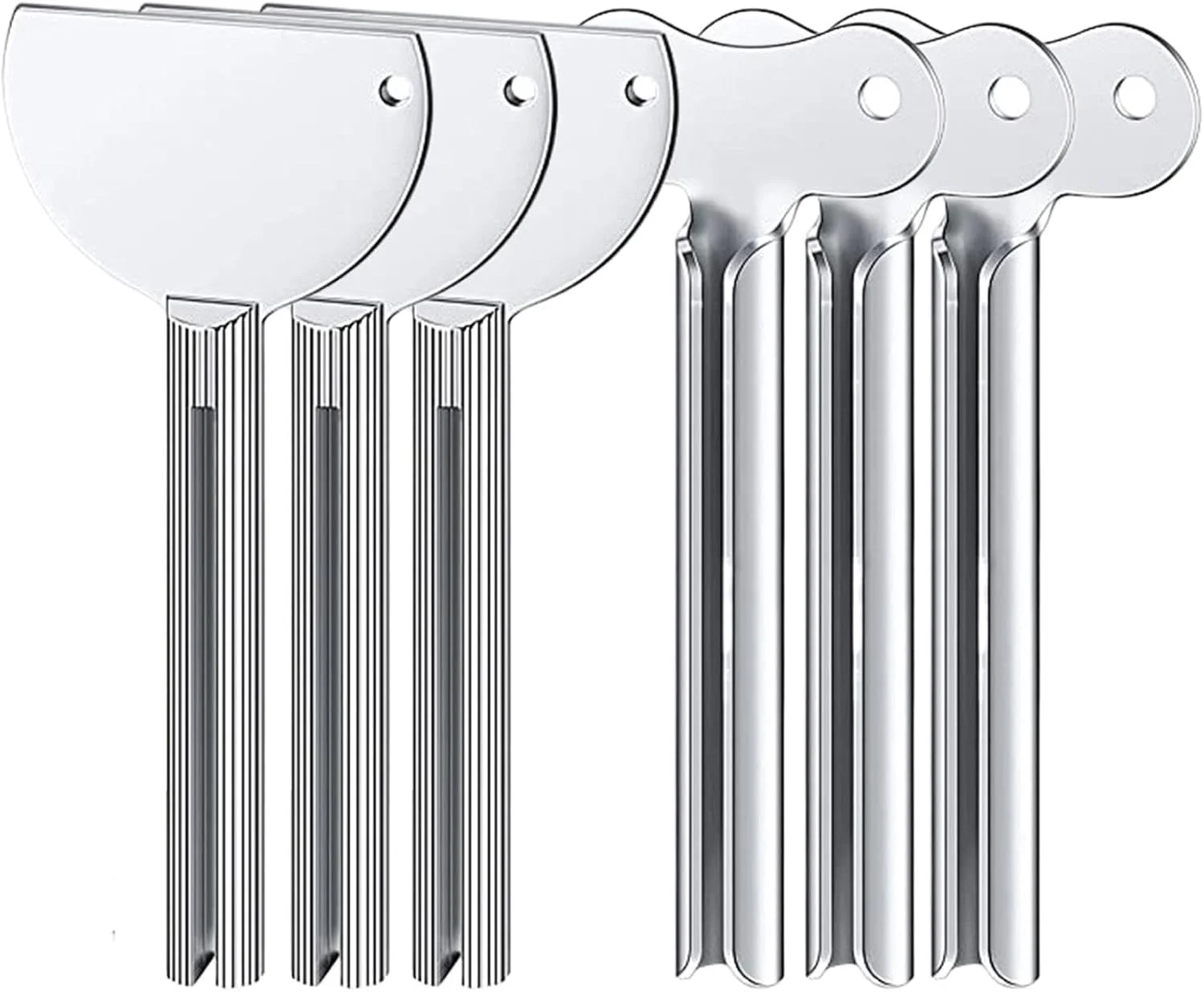 غلطک فشار دهنده خمیر دندان kinrguiyuez، مجموعه 6 عددی پخش کننده خمیر دندان - کلید پخش کننده خمیر دندان، ابزار غلتکی رنگ مو و رنگ آمیزی