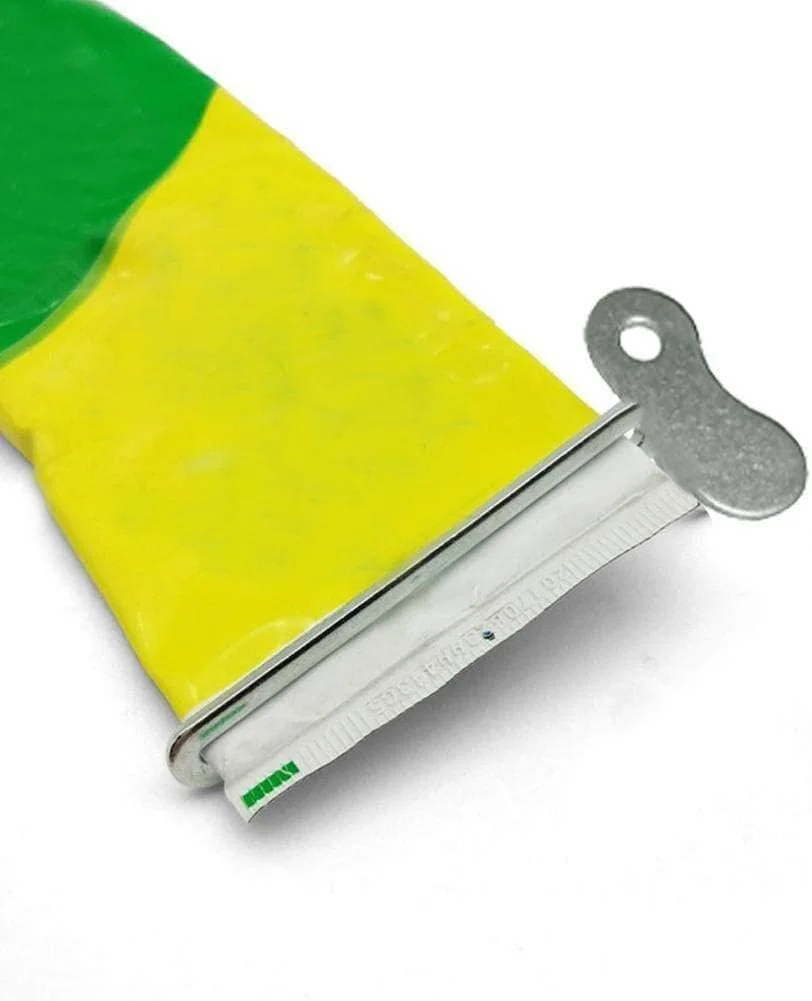 فشار دهنده لوله فلزی استیل ضد زنگ برای خمیر دندان، کرم، رنگ مو، رنگ و لوازم آرایشی مناسب برای استفاده در حمام