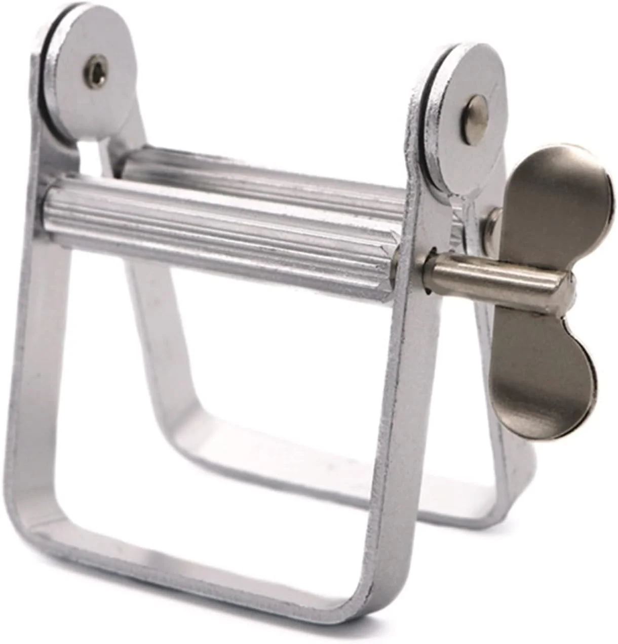 ابزار فشار دهنده خمیر دندان SEMOOR، فشار دهنده لوله خمیر دندان تنبل، ابزار فلزی فشار دهنده رنگ مو، رنگ آرایشی، فشار دهنده لوله رنگ (رنگ: سفید)