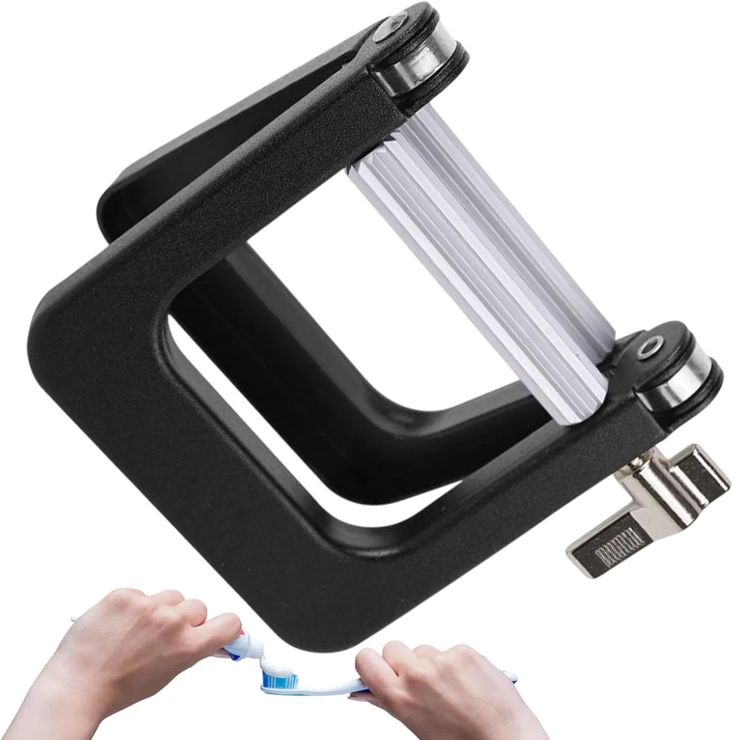 ابزار فشار دهنده تیوب، پخش کننده خمیر دندان - ابزار فشاری لوازم جانبی حمام برای خمیر لوسیون رنگدانه پماد رنگ مو مناسب برای خانه، حمام، روشویی