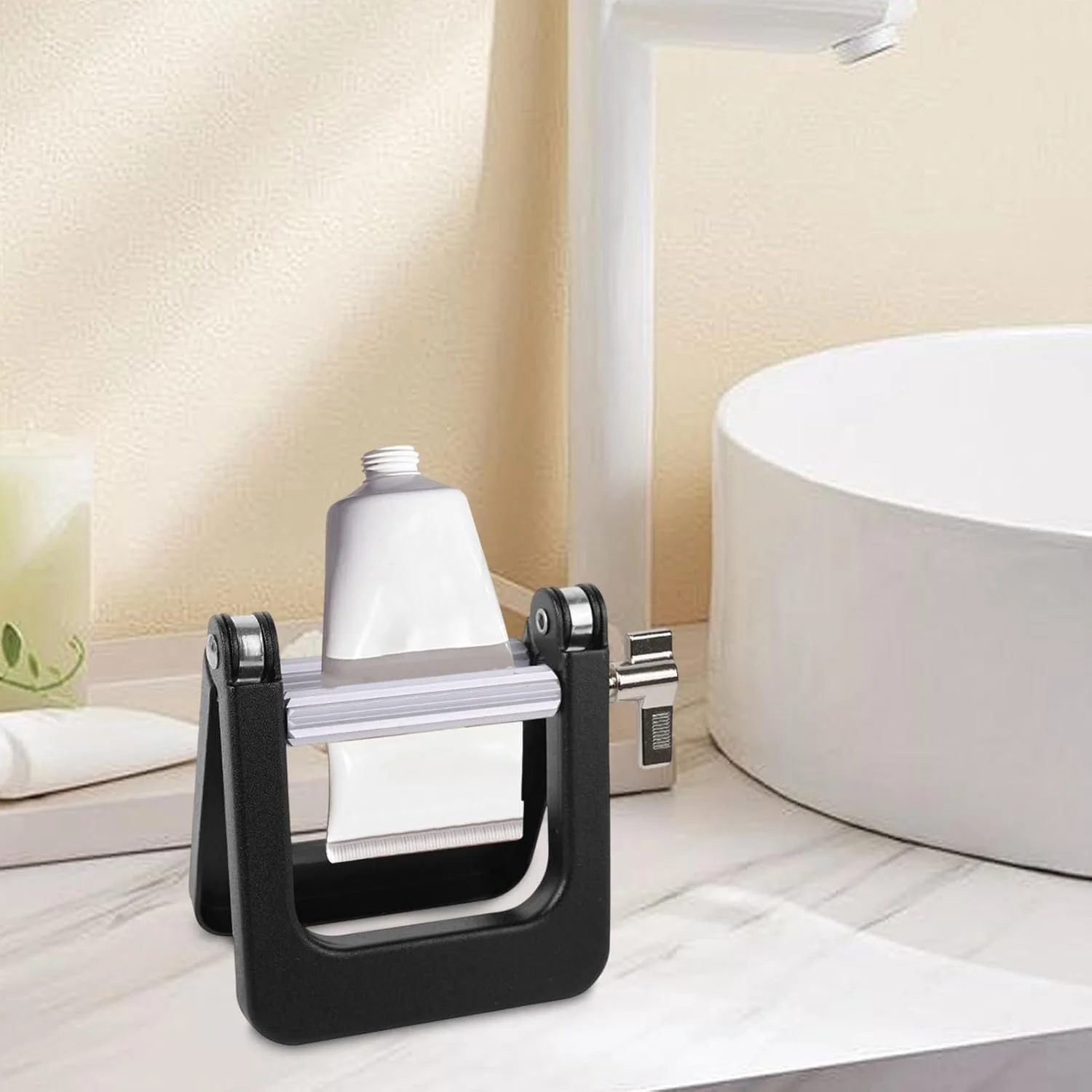 ابزار فشار دهنده تیوب | فشار دهنده فلزی تیوب رنگ، گیره فشار دهنده صرفه جویی در فضا برای نرم کننده رنگ مو لوسیون رنگ مو سالن استودیو مسافرتی