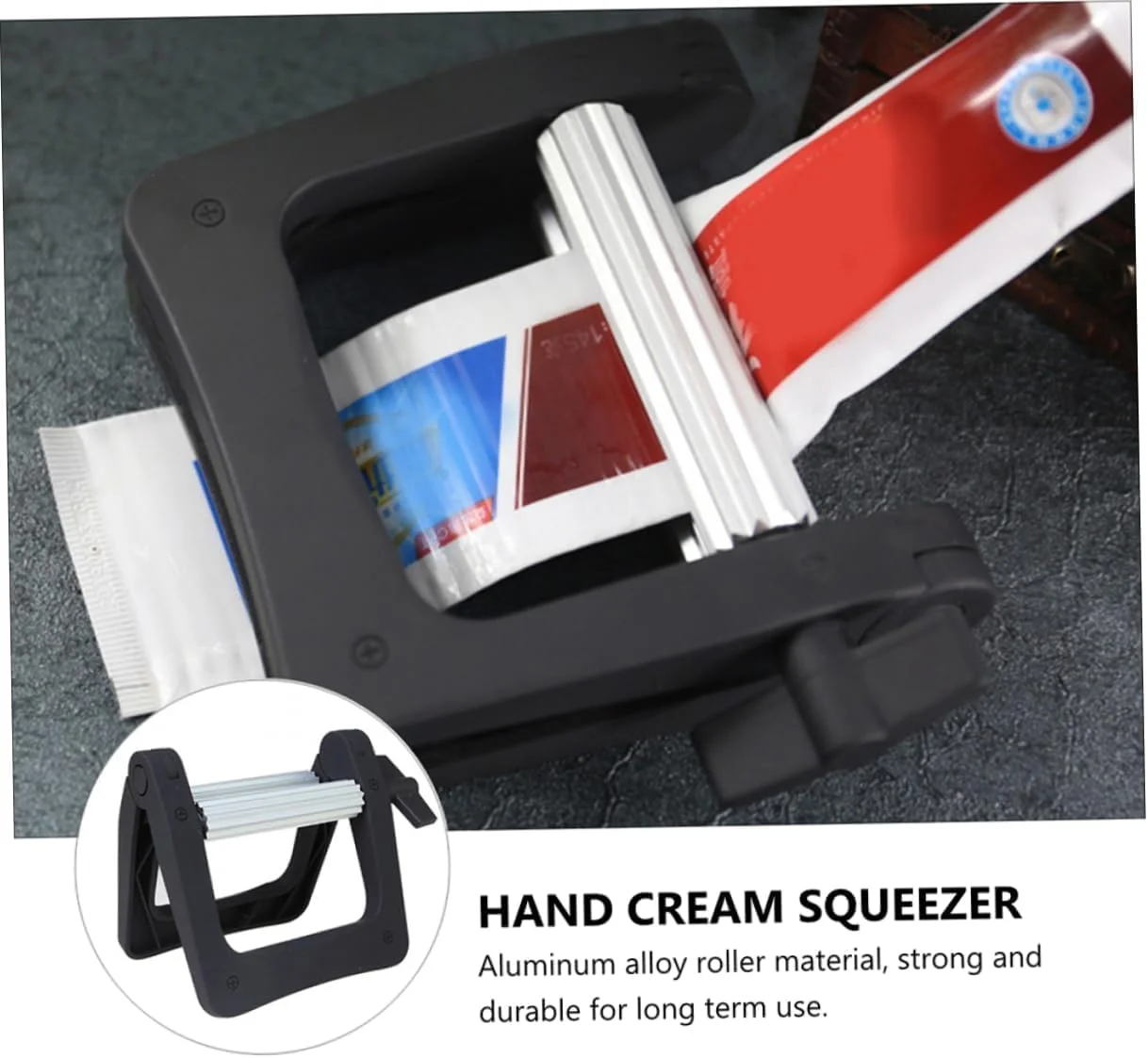 فشار دهنده بادوام تیوب – آلیاژ آلومینیوم و کلید چرخشی پلاستیکی، ابزار دستی با کاربری آسان برای تیوب های خمیر دندان، رنگ مو، لوسیون و کرم