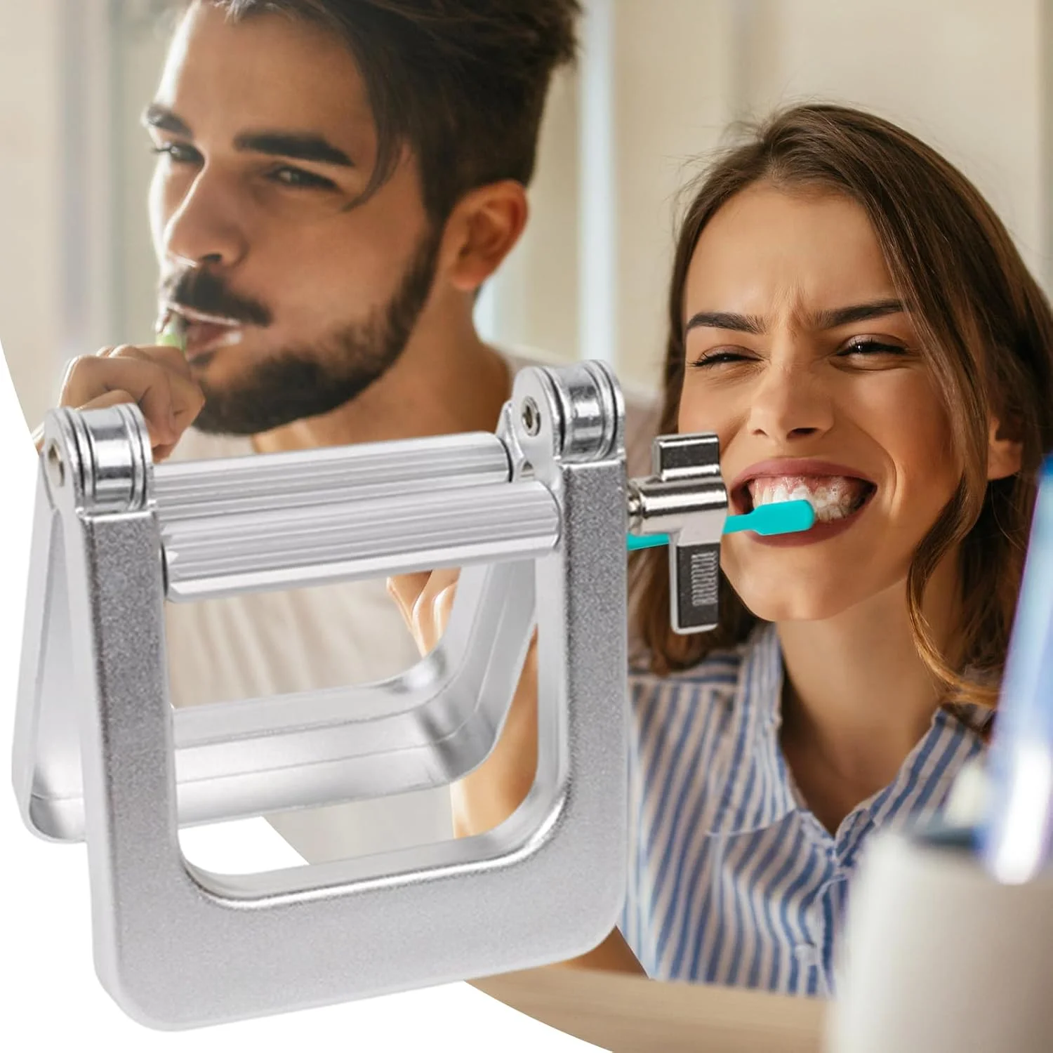 فشار دهنده خمیر دندان | گیره فشار دهنده لوله خمیر دندان - ابزار جانبی حمام برای فشردن خمیر، لوسیون، رنگدانه، پماد، رنگ مو، مناسب برای خانه، حمام، روشویی