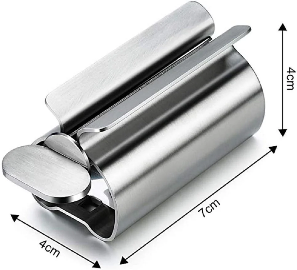 فشار دهنده تیوب ANKKY، فشار دهنده تیوب، بسته 2 عددی، پخش کننده خمیر دندان استیل ضد زنگ برای خمیر دندان، رنگ مو، لوازم آرایشی