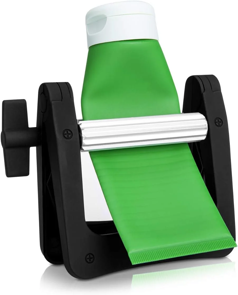 فشار دهنده خمیر دندان پلاستیکی kwmobile - غلتک پخش کننده چند منظوره بزرگ برای رنگ مو، لوله های رنگ، کرم دست، لوازم آرایشی