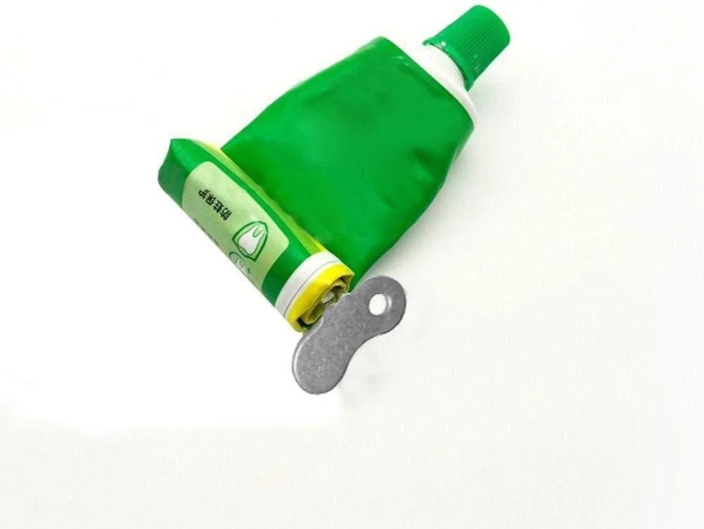 ۵ عدد فشار دهنده خمیر دندان لوله فلزی فولادی، مناسب برای حمام، رنگ مو، رنگ آرایشی و بهداشتی، پخش کننده فشاری برای سرویس بهداشتی