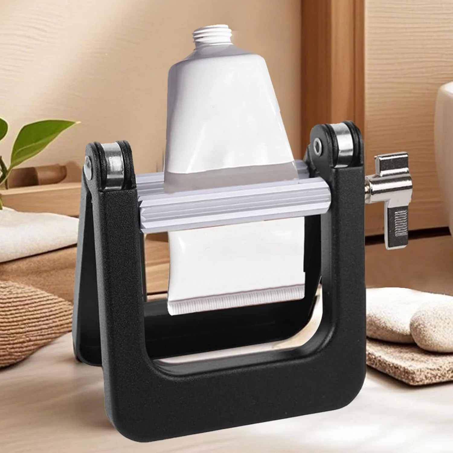 فشار دهنده لوله خمیر دندان | فشار دهنده فلزی لوله رنگ، گیره صرفه جویی در فضای حمام برای رنگدانه، نرم کننده، لوسیون، رنگ مو، آرایشگاه، استودیو، مسافرت