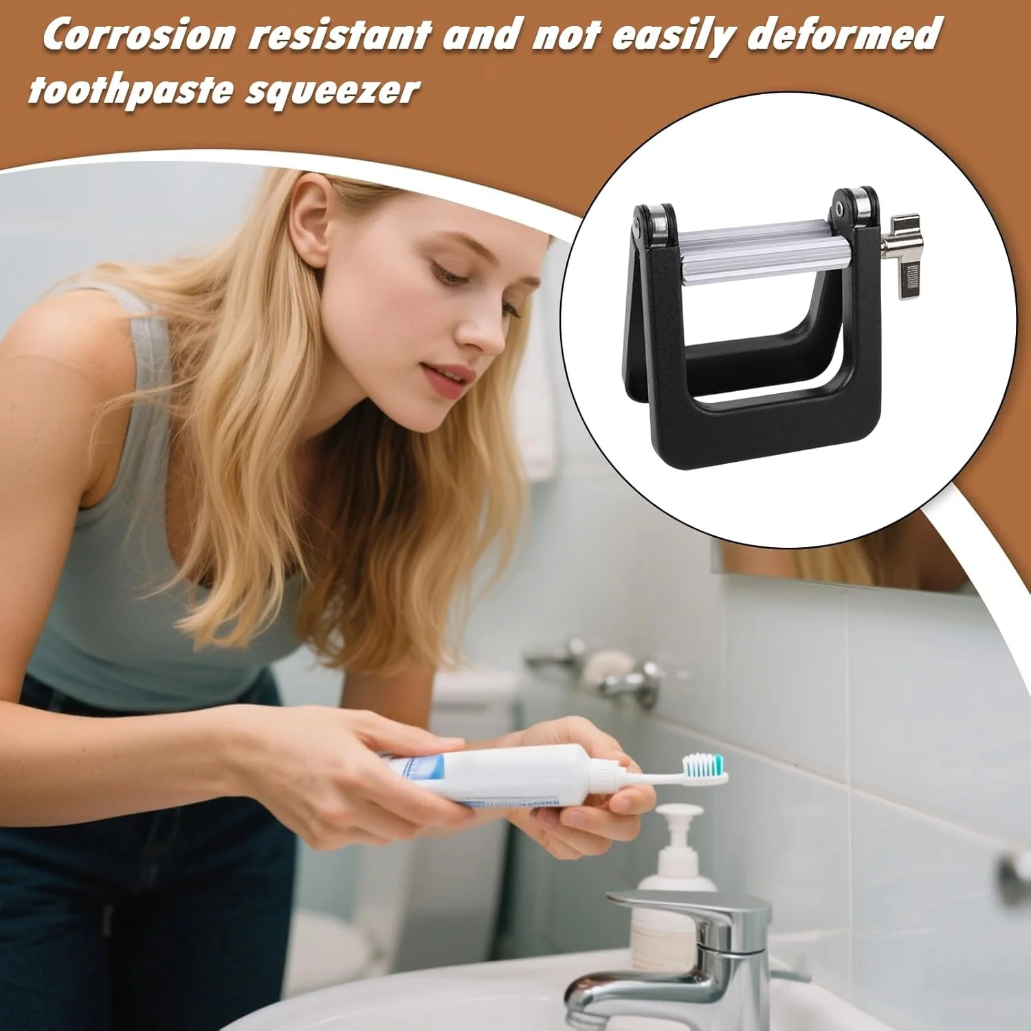 فشار دهنده تیوب - گیره تیوب رنگ مو، پخش کننده خمیر دندان | گیره آبگیر حمام صرفه جویی در فضا برای لوسیون نرم کننده رنگ مو استودیو آرایش مسافرتی
