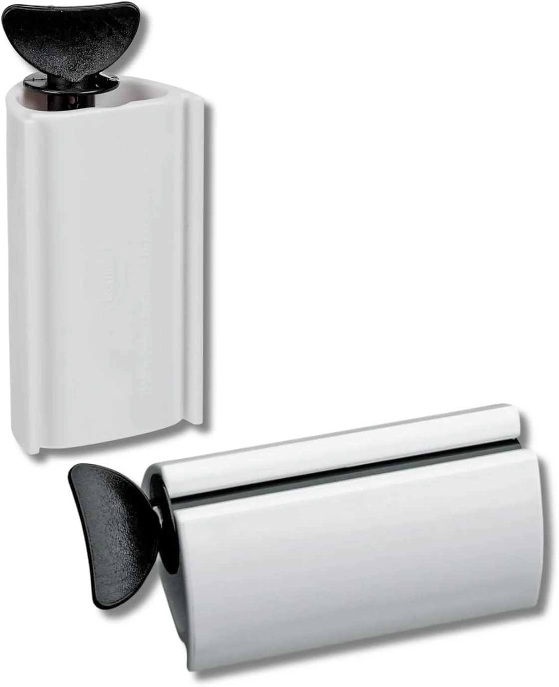 ست 2 عددی خالی کننده تیوب Homiez - فشار دهنده تیوب برای خمیر دندان، کرم ها، رنگ مو و تیوب های رنگ - پرس تیوب برای همه تیوب ها - تخلیه کامل و صرفه جویی در هزینه - استفاده آسان - (سفید)