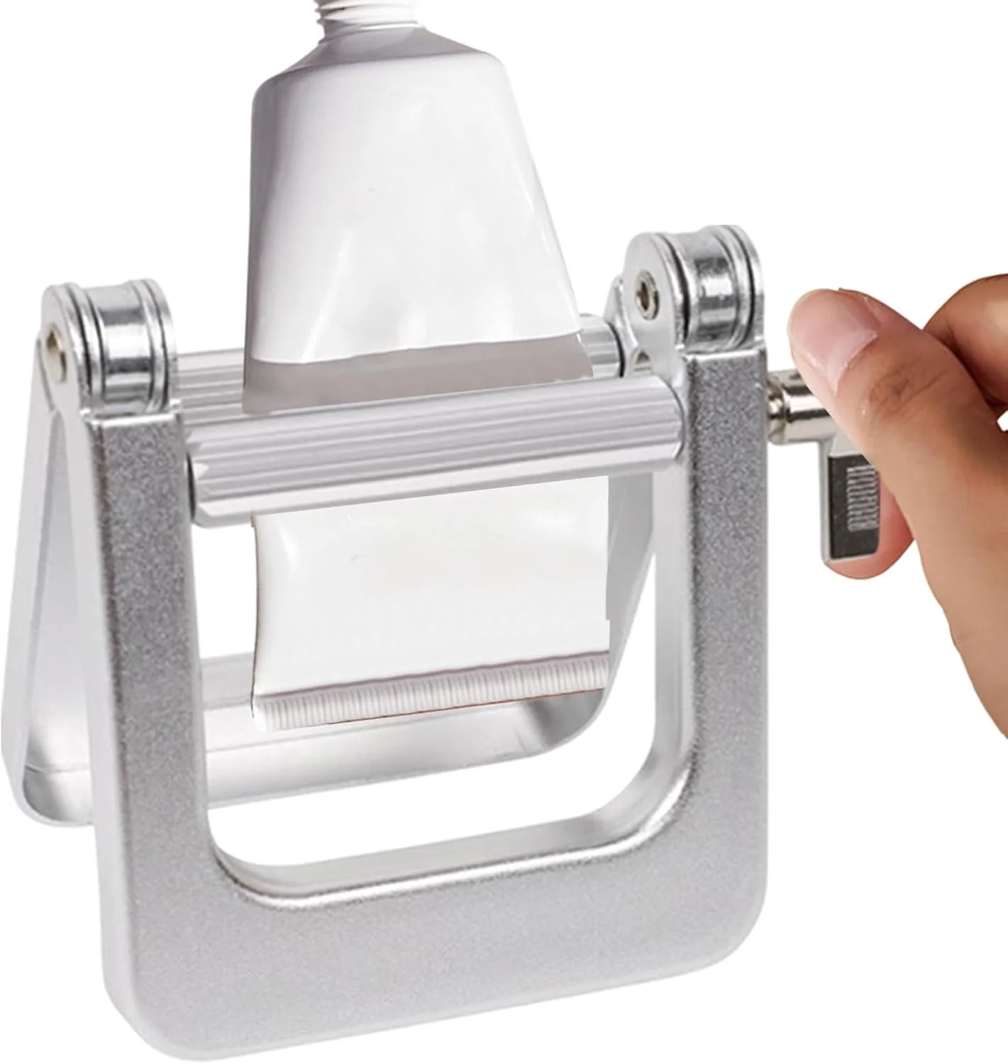 فشار دهنده تیوب - فشار دهنده فلزی تیوب رنگ، گیره چند منظوره فشار دهنده خمیر، لوازم جانبی حمام برای پماد رنگ مو، مناسب منزل، مسافرت، سالن، استودیو و میز آرایش