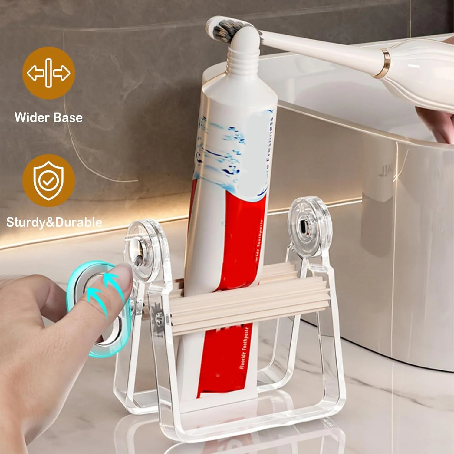 غلطک فشار دهنده تیوب پلاستیکی 2 عددی - فشار دهنده بادوام تیوب برای رنگ، خمیر دندان، رنگ مو - ایده آل برای هنرمندان، سالن ها و کارهای DIY (سفید - 2 عدد) غلطک فشار دهنده تیوب پلاستیکی 2 عددی - فشار دهنده بادوام تیوب برای رنگ، خمیر دندان، رنگ مو - ایده آل برای هنرمندان، سالن ها و کارهای DIY (سفید - 2 عدد)