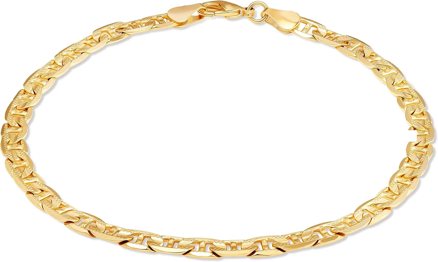 خلخال زنانه بارزل با روکش طلای 18 عیار و طرح مارینر - ساخت برزیل