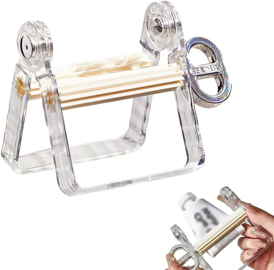 ابزار فشار دهنده تیوب WUSJCOF - ابزار فلزی فشار دهنده، پخش کننده خمیر دندان تنبل، فشار دهنده رنگ مو و لوازم آرایشی، تیوب جمع کن