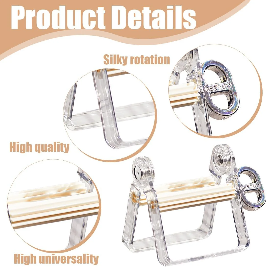 ابزار فشار دهنده تیوب WUSJCOF - ابزار فلزی فشار دهنده، پخش کننده خمیر دندان تنبل، فشار دهنده رنگ مو و لوازم آرایشی، تیوب جمع کن
