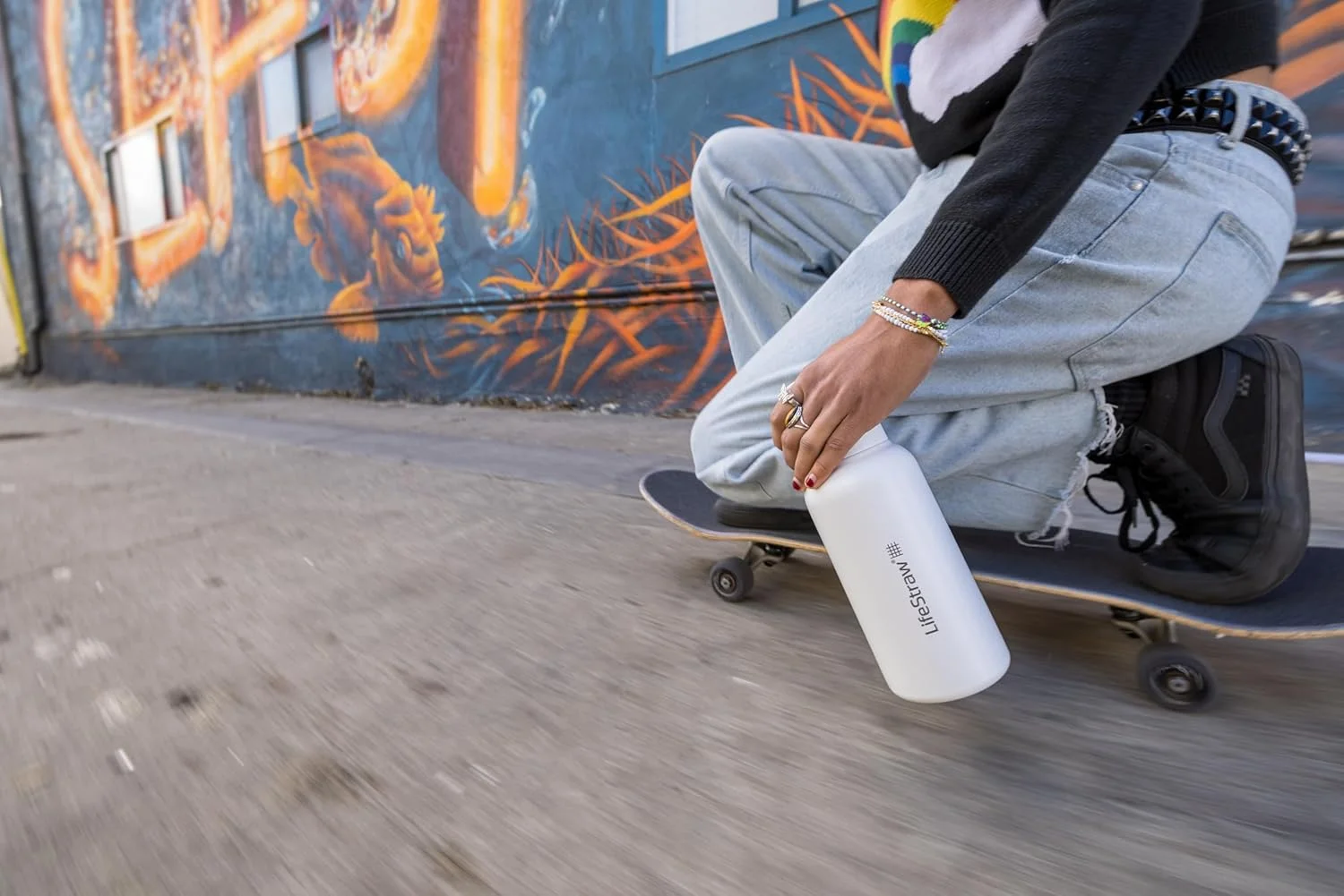 بطری فیلتردار آب استیل ضد زنگ عایق LifeStraw Go Series برای مسافرت و استفاده روزمره، 1 لیتر - بنفش خاردار بطری فیلتردار آب استیل ضد زنگ عایق LifeStraw Go Series برای مسافرت و استفاده روزمره، 1 لیتر - بنفش خاردار