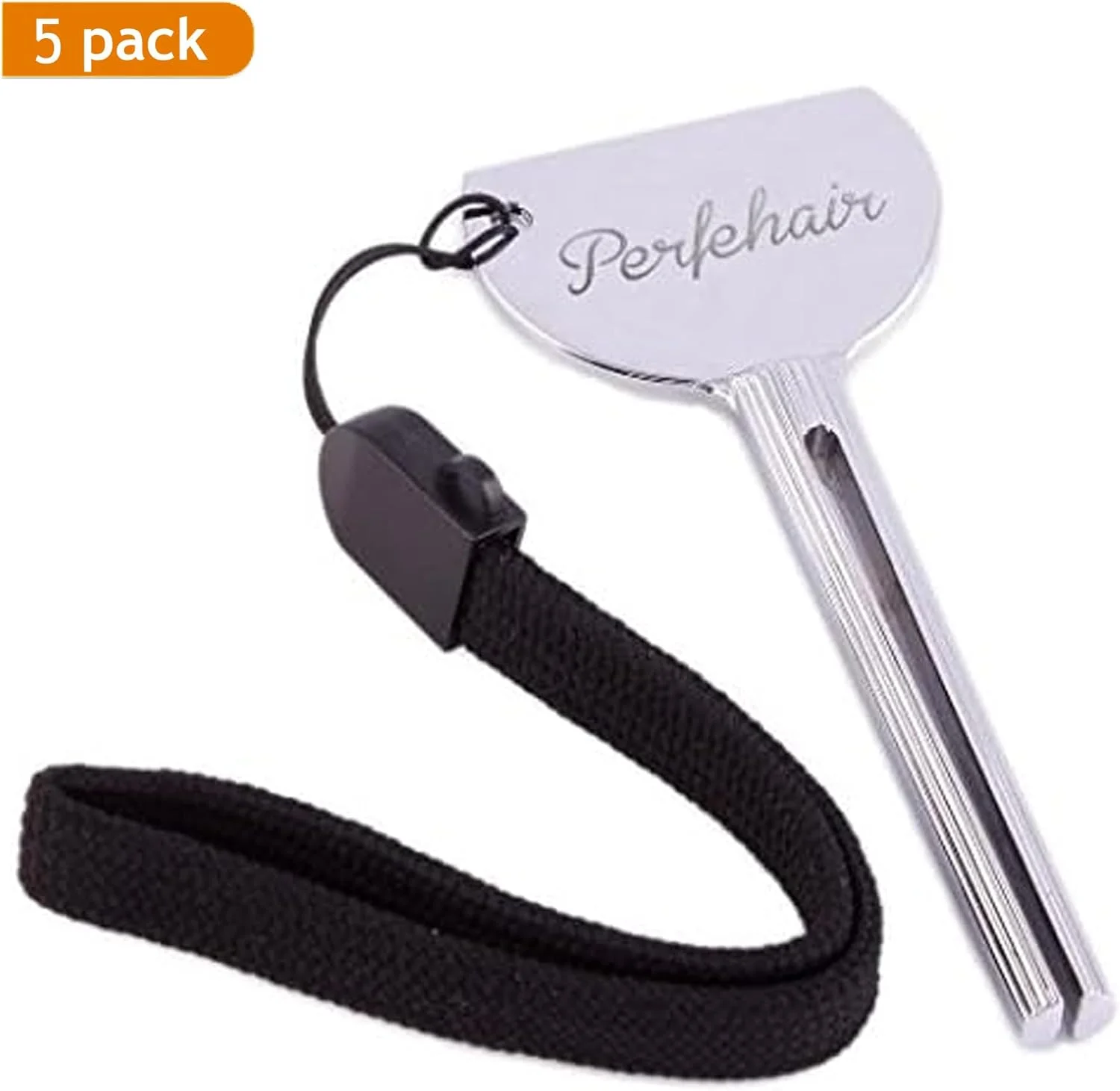 کلید خمیر دندان فلزی پرفاهیر، ابزار فشار دهنده و تخلیه کننده خمیر دندان و رنگ مو، 5 عددی