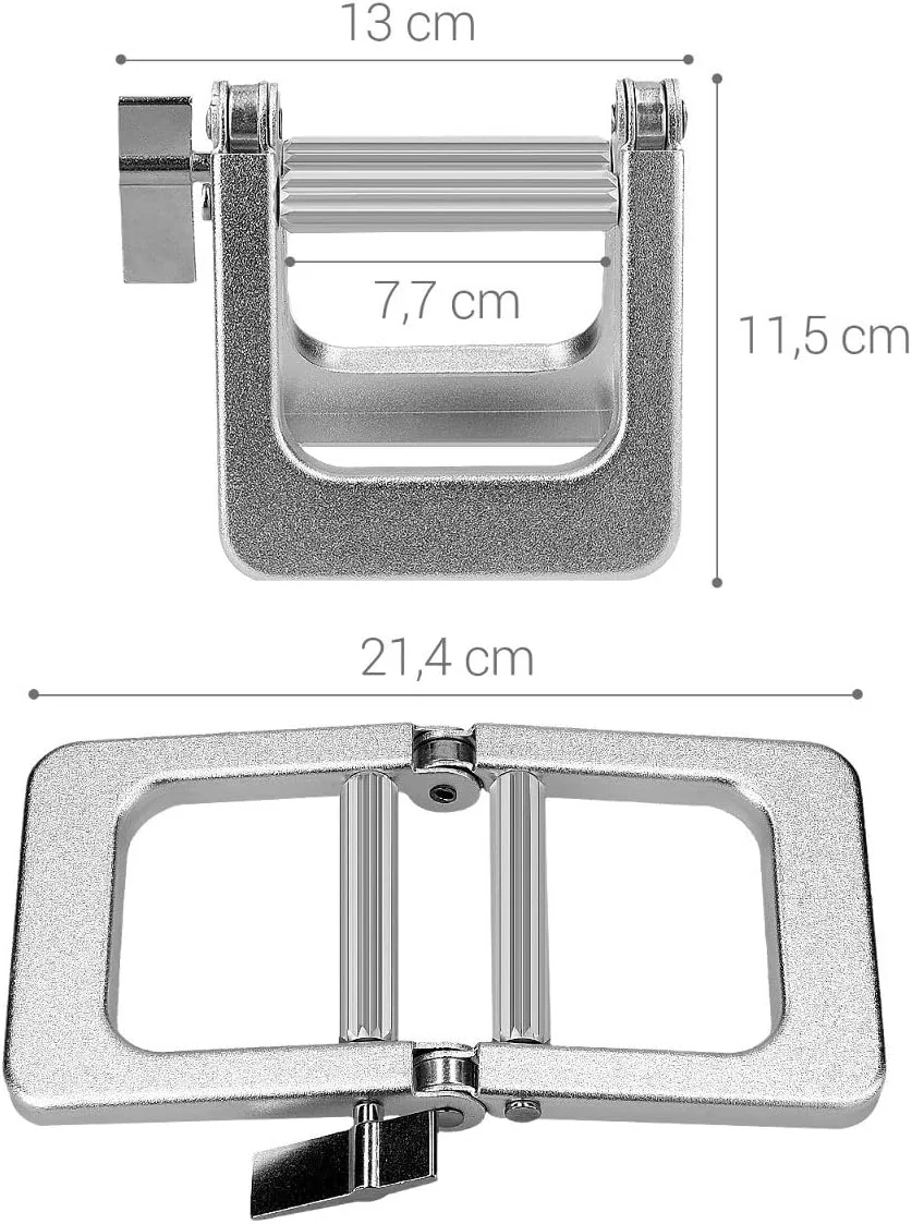 دستگاه تیوب فشار دهنده فلزی kwmobile - مناسب برای چسب رنگی، لوازم آرایشی، ژل مو، خمیر دندان و تیوب های مواد غذایی