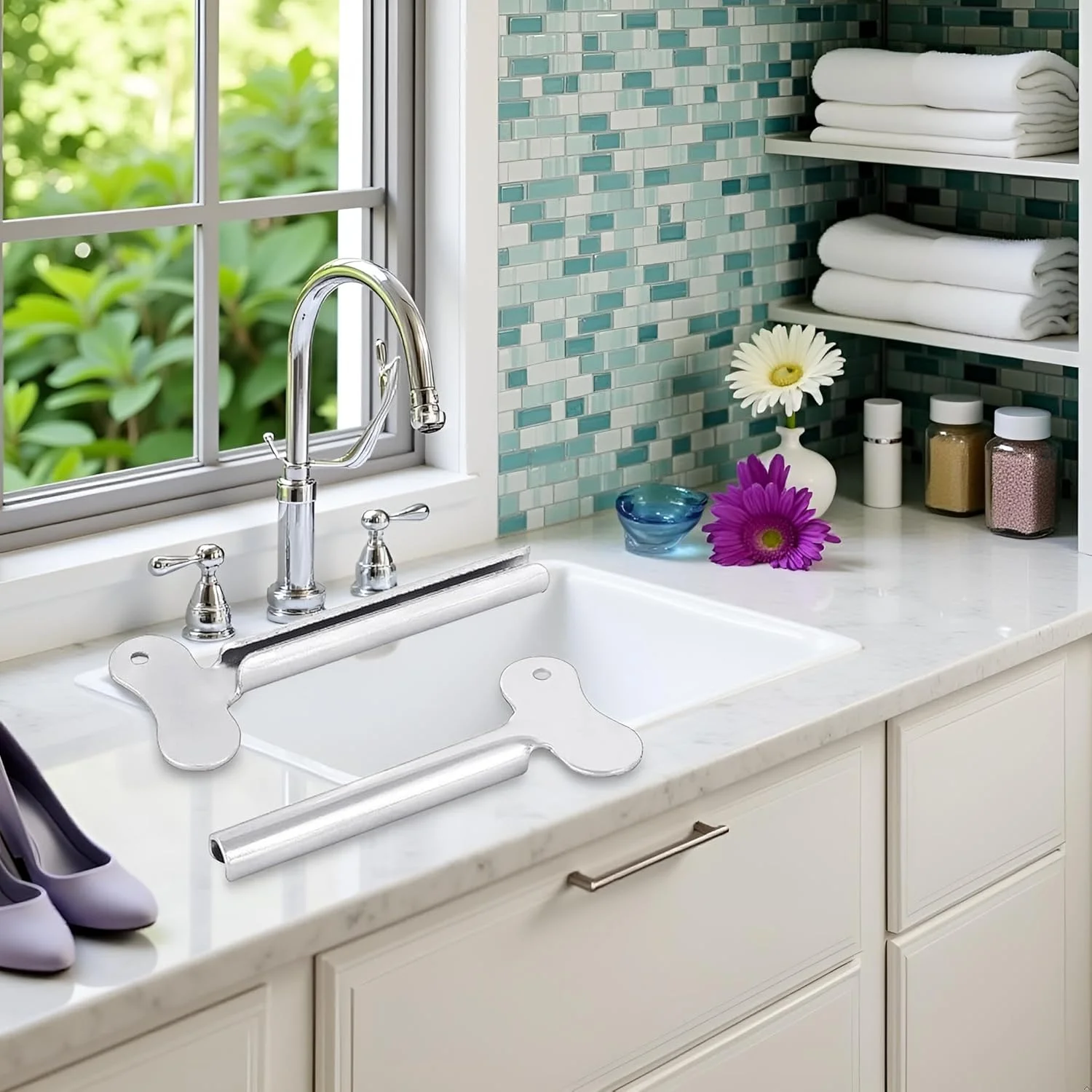 دو عدد کلید فشاری لوله فلزی نقره ای، ابزار پخش کننده غلتکی رنگ مو و خمیر دندان، پردازش بادوام، ابزار کمکی فشردن لوله برای زندگی روزمره، فشاری لوله فلزی