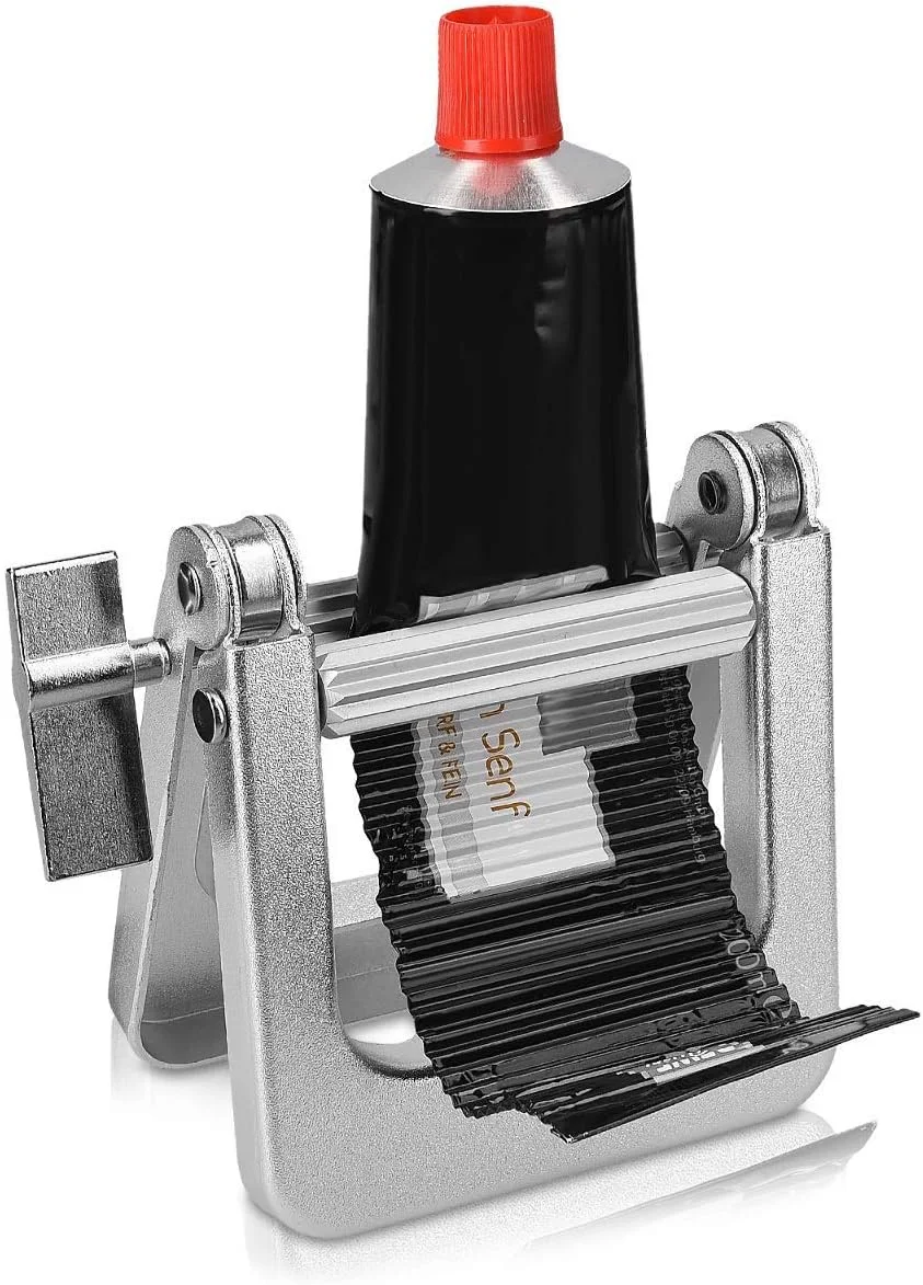 فشار دهنده فلزی تیوب خمیر دندان - غلتک چند منظوره بزرگ برای رنگ مو، تیوب رنگ، کرم دست، لوازم آرایشی