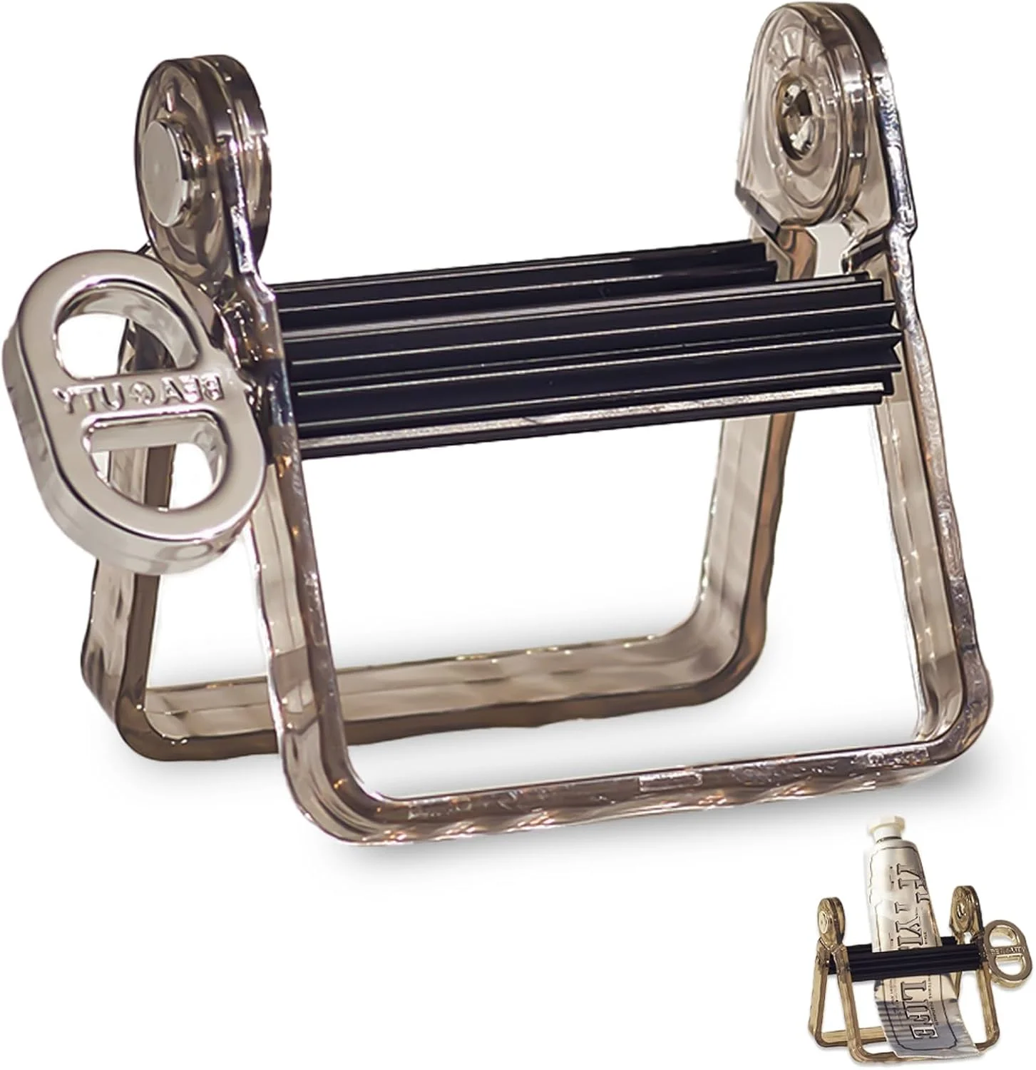 فشار دهنده خمیر دندان، ابزار فشار دهنده تیوب، تیوب فلزی خمیر دندان، فشار دهنده تیوب خمیر دندان برای هنرمندان، آرایشگاه ها، نقاشان - لوازم ضروری زندگی روزمره، غلتک فلزی خرد کننده