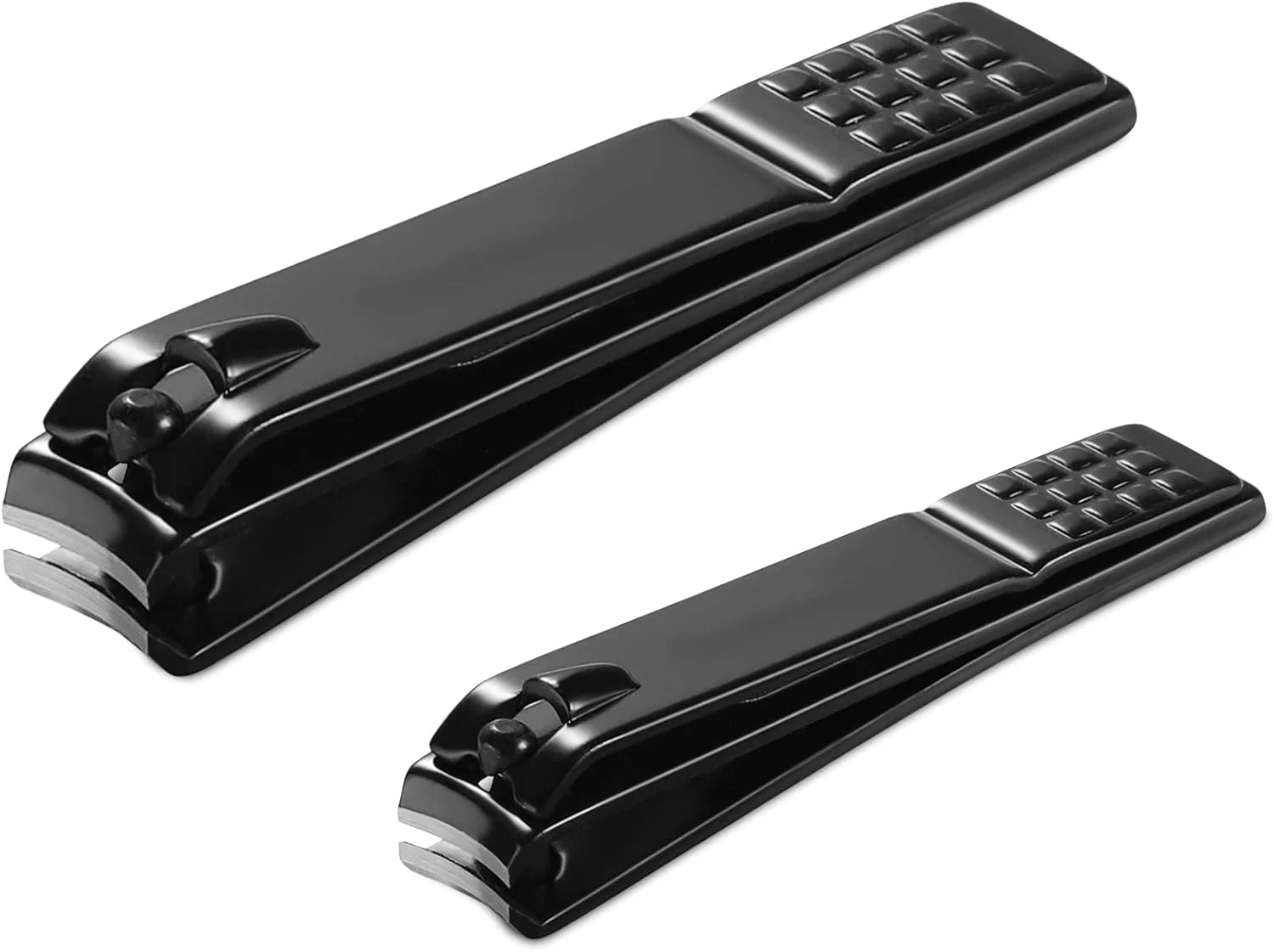 ست ناخن گیر JAZZZNAP، ناخن گیر فوق العاده تیز برای ناخن های دست و پا با لبه تیغه منحنی، مشکی ست ناخن گیر JAZZZNAP، ناخن گیر فوق العاده تیز برای ناخن های دست و پا با لبه تیغه منحنی، مشکی