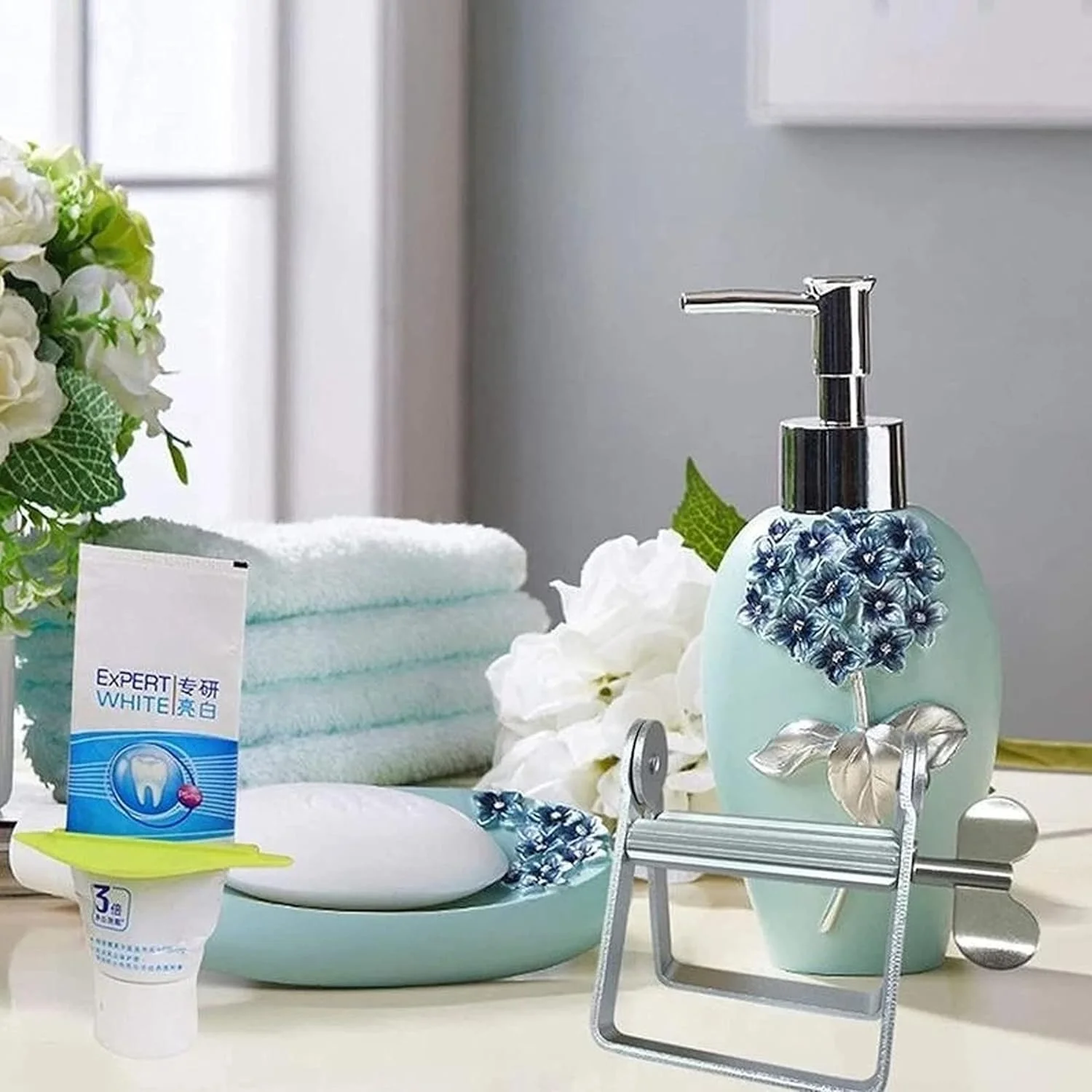 ابزار فشار دهنده تیوب Anicy - فشار دهنده فلزی برای تیوب، پخش کننده خمیر دندان، رنگ مو و لوازم آرایشی