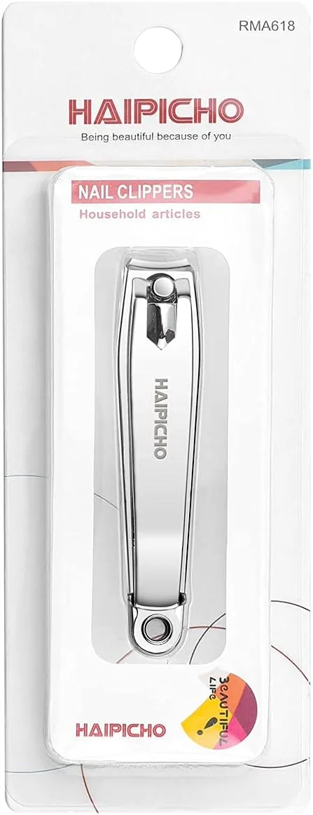 ناخن گیر هایپیچو، ساخته شده از استیل ضد زنگ سنگین، مناسب برای ناخن های ضخیم دست و پا مردانه و زنانه (نقره ای تک عددی) ناخن گیر هایپیچو، ساخته شده از استیل ضد زنگ سنگین، مناسب برای ناخن های ضخیم دست و پا مردانه و زنانه (نقره ای تک عددی)