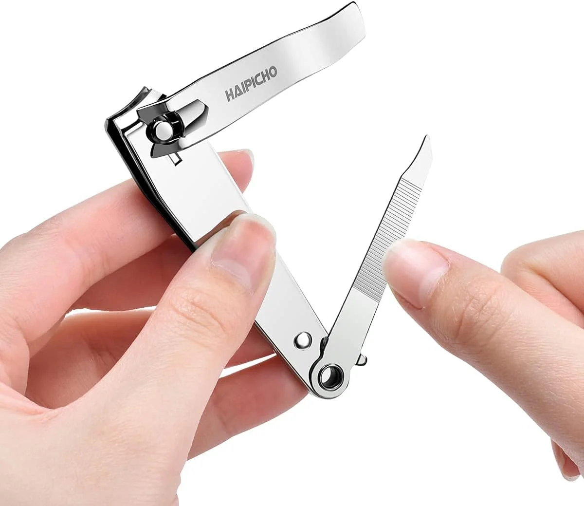 ناخن گیر هایپیچو، ساخته شده از استیل ضد زنگ سنگین، مناسب برای ناخن های ضخیم دست و پا مردانه و زنانه (نقره ای تک عددی) ناخن گیر هایپیچو، ساخته شده از استیل ضد زنگ سنگین، مناسب برای ناخن های ضخیم دست و پا مردانه و زنانه (نقره ای تک عددی)